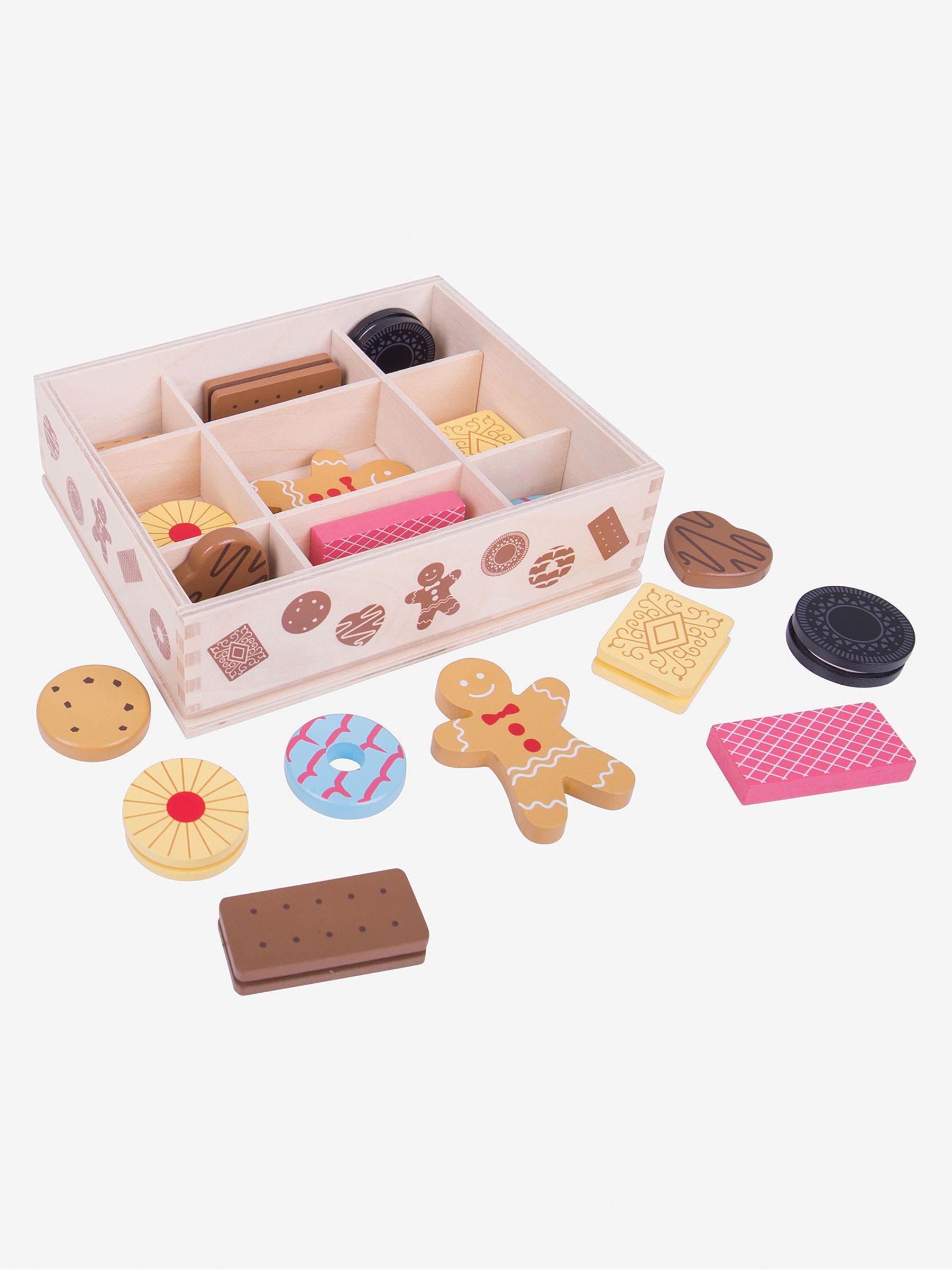 Bigjigs Box of Wooden Biscuits - Image 1 of 1