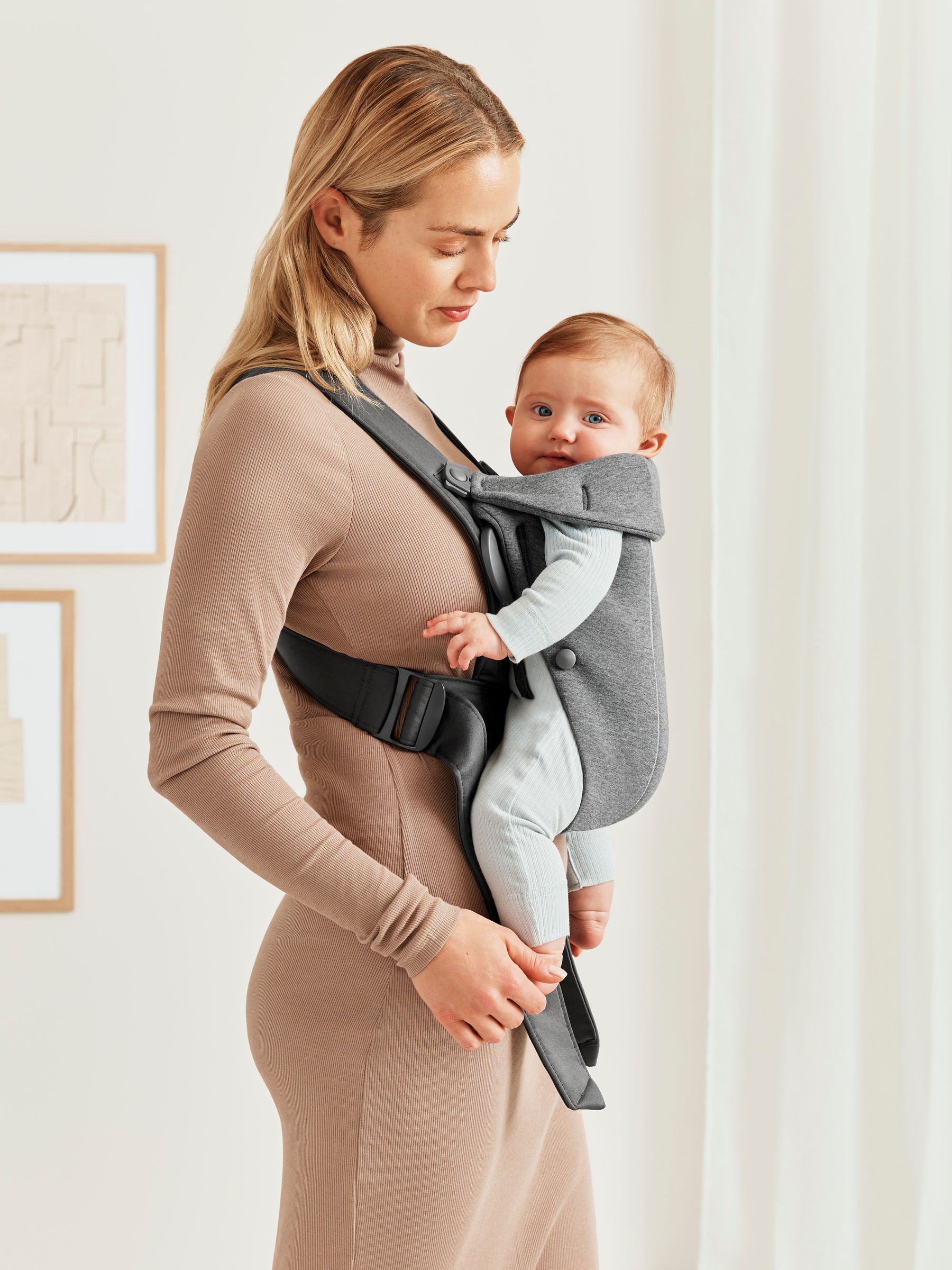 BabyBjörn Dark Grey Baby Carrier Mini Woven - Image 1 of 4
