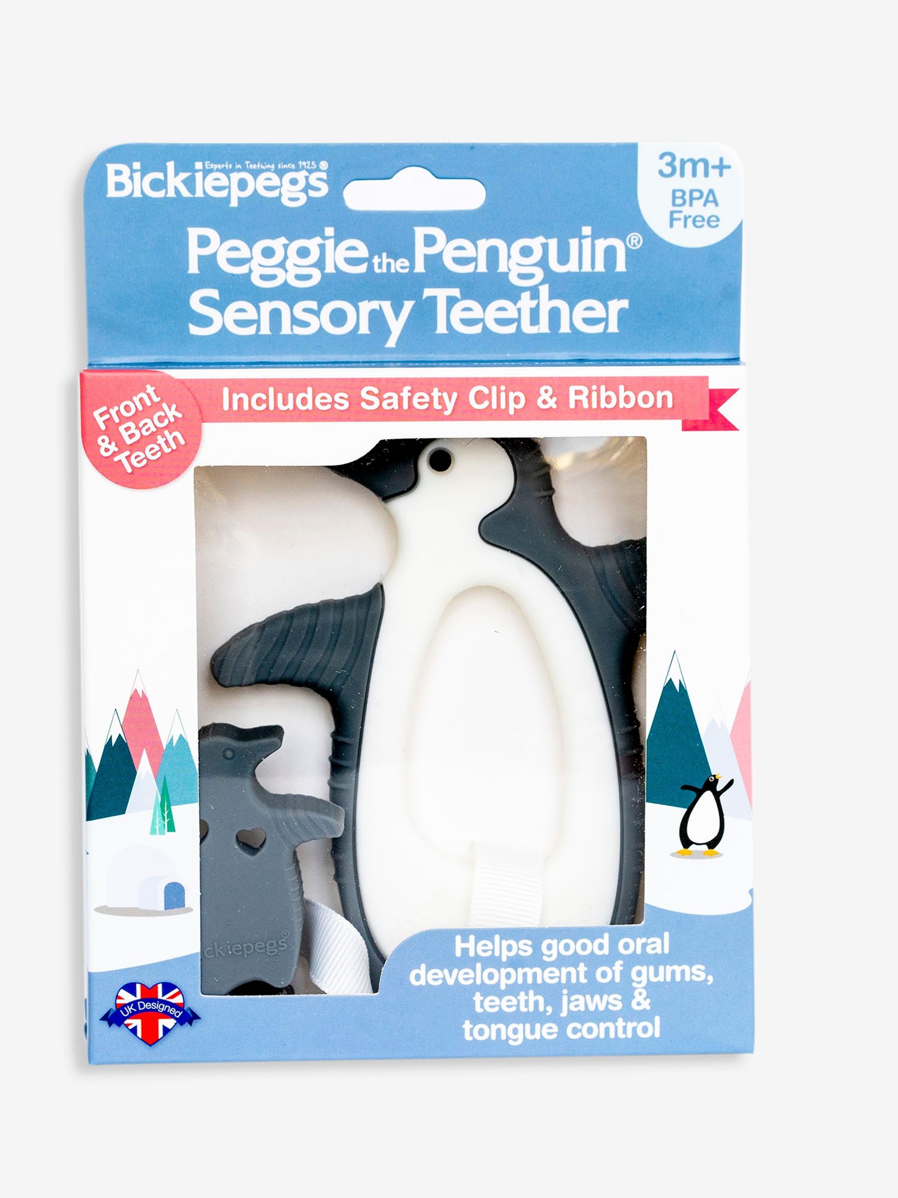 Bickiepegs Peggie the Penguin Sensory Teether - Image 3 of 4