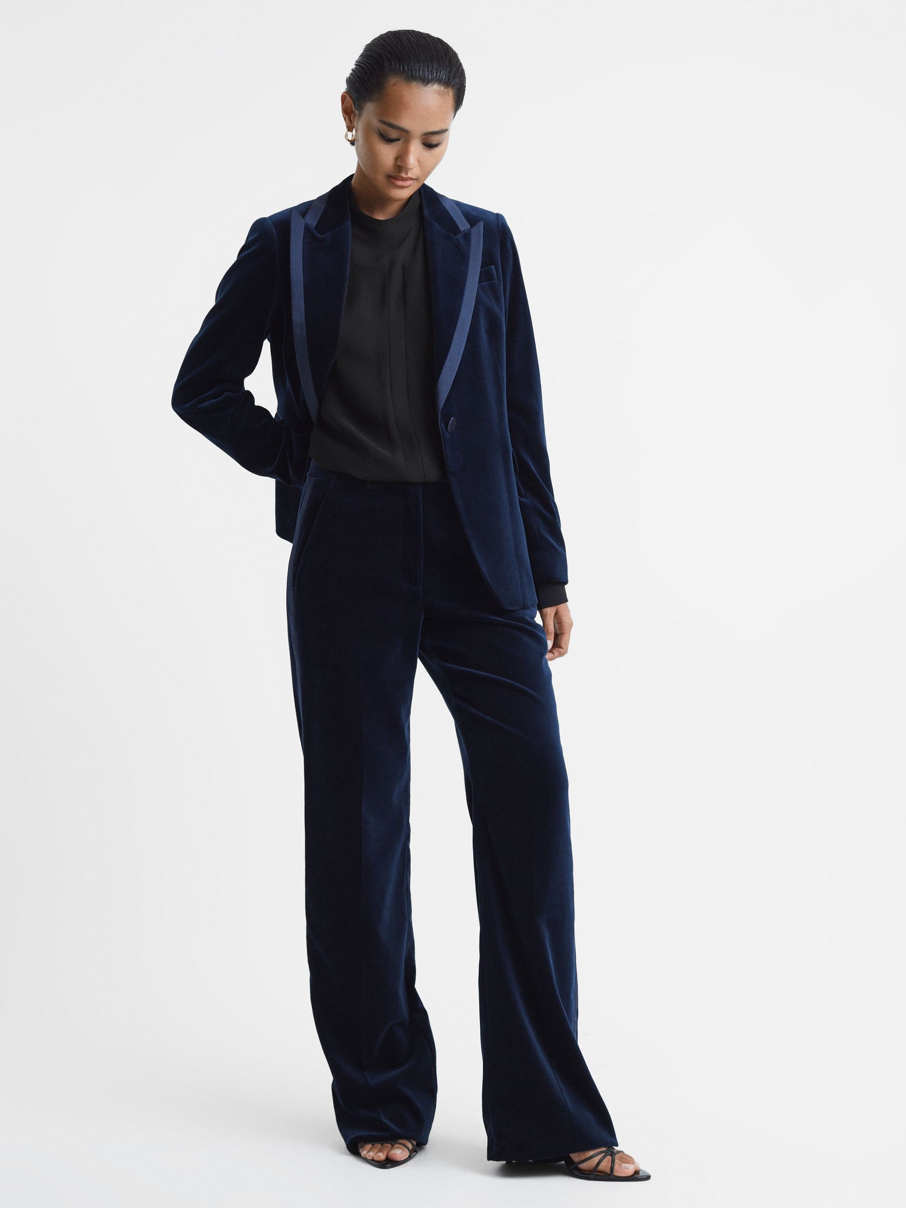 Sheer High Neck Blouse in Black - Image 6 of 6