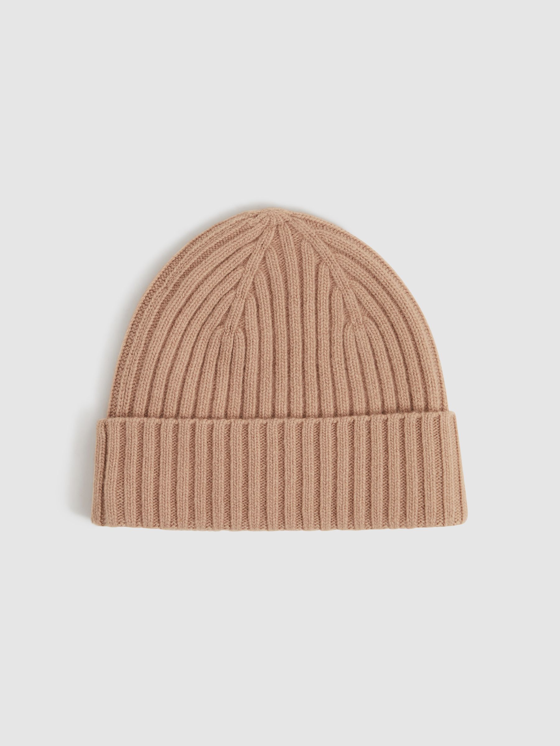 Cashmere-Wool Beanie Hat in Pink - Image 4 of 5