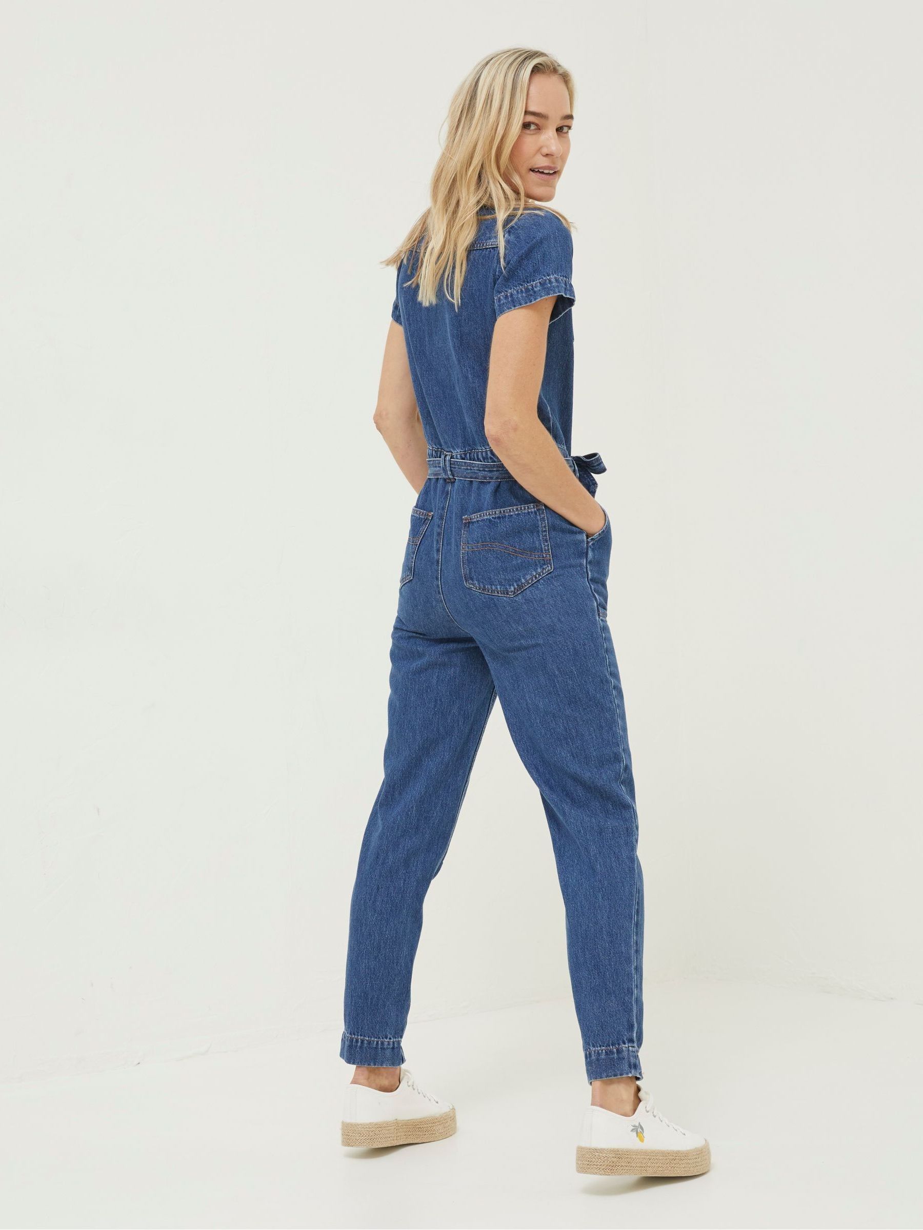 Blue Imogen Short Sleeve Boilersuit - Image 2 of 6