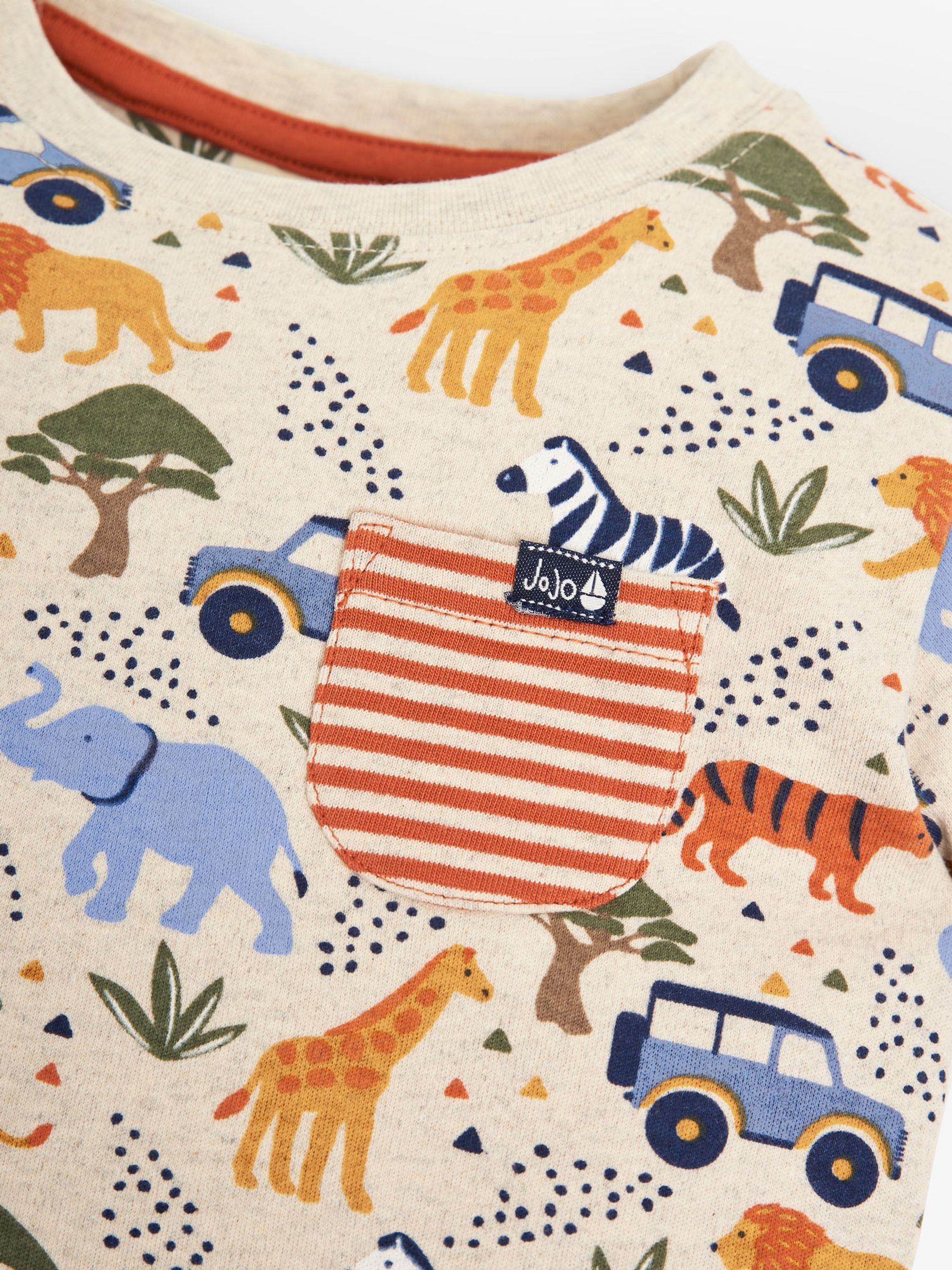 Natural Kids Safari Print T-Shirt - Image 2 of 2