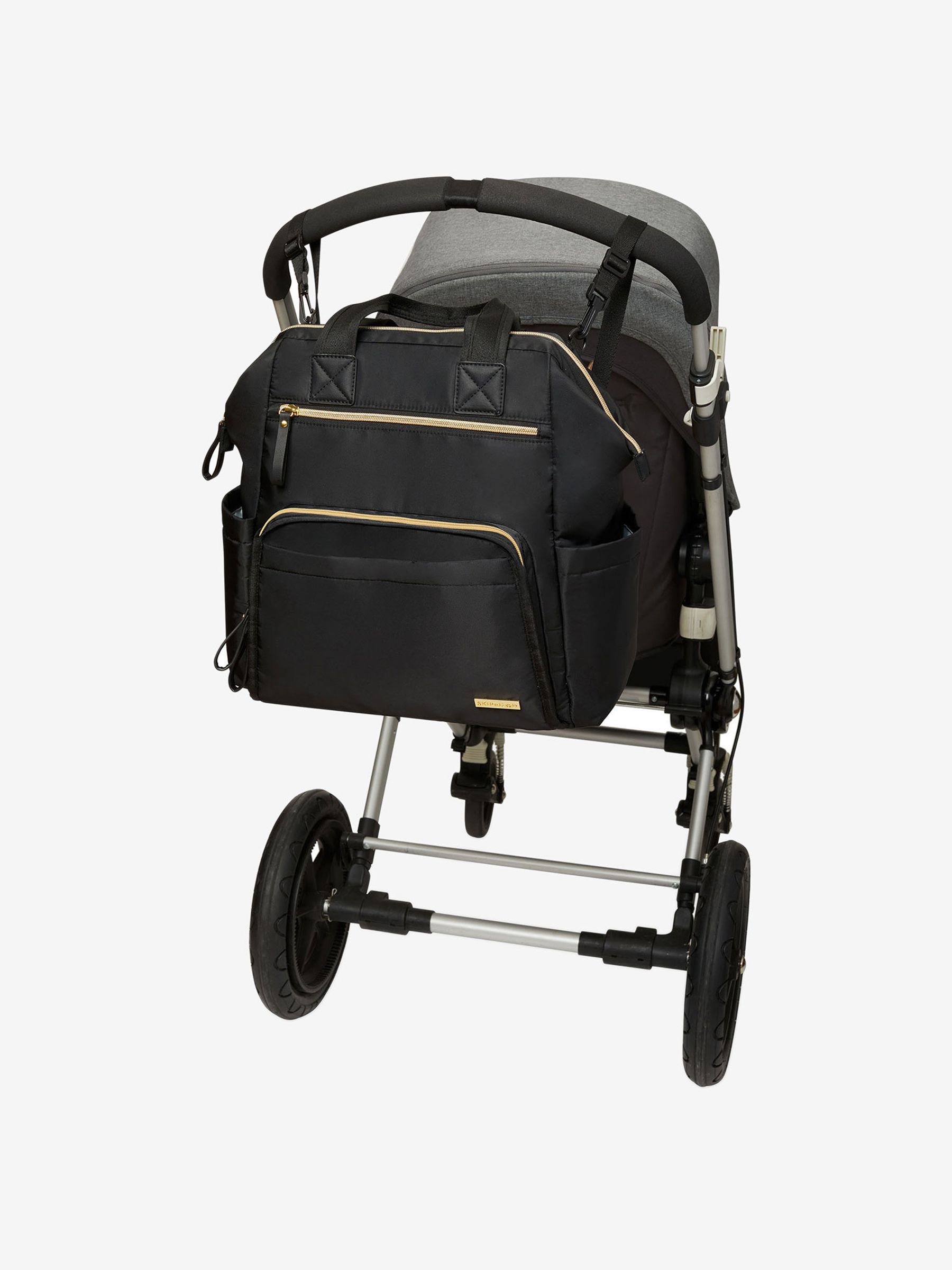 Black Skip Hop Mainframe Wide Open Changing Backpack - Image 5 of 10
