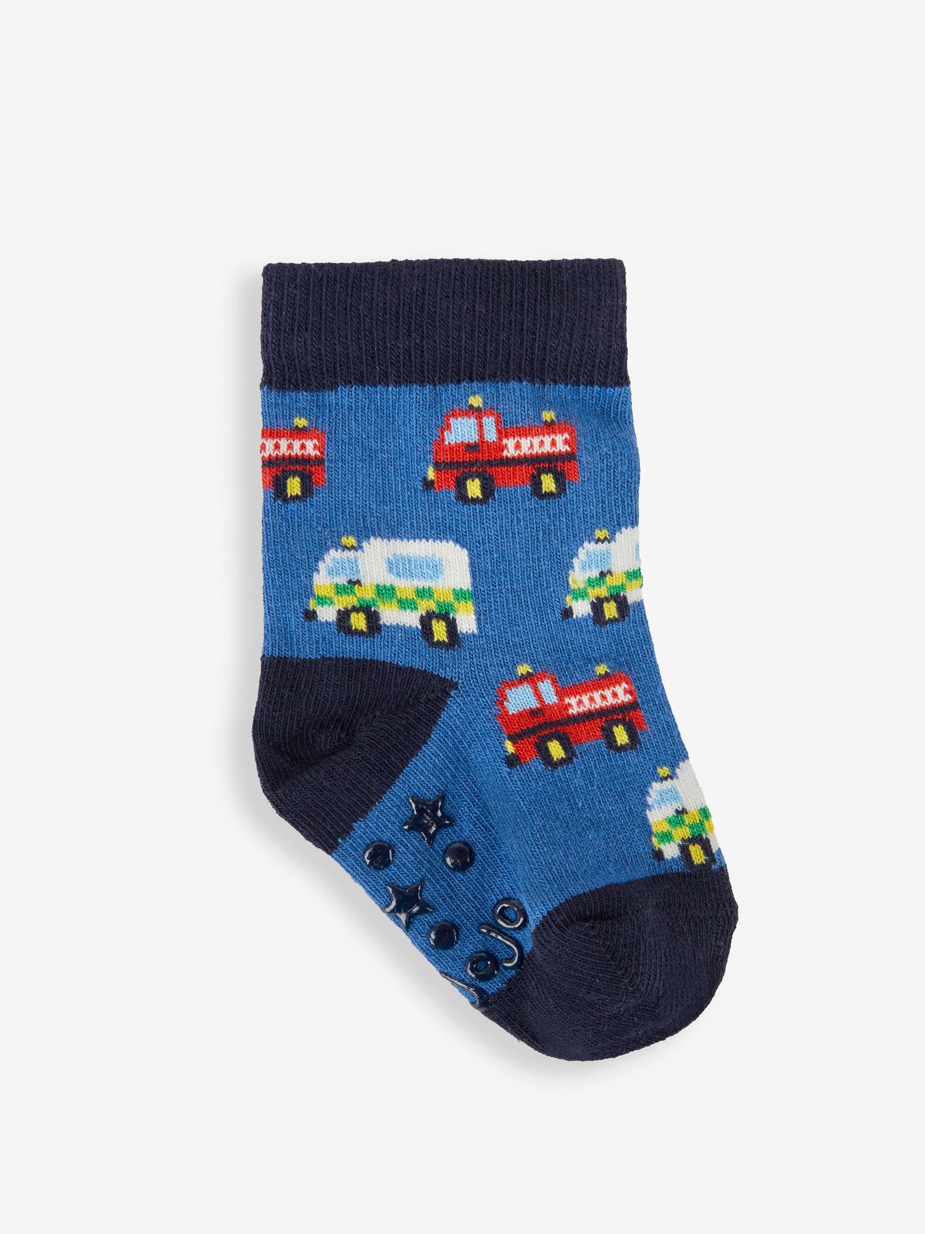 Navy 3 Pack Emergency Vehicles Socks - Image 2 of 4