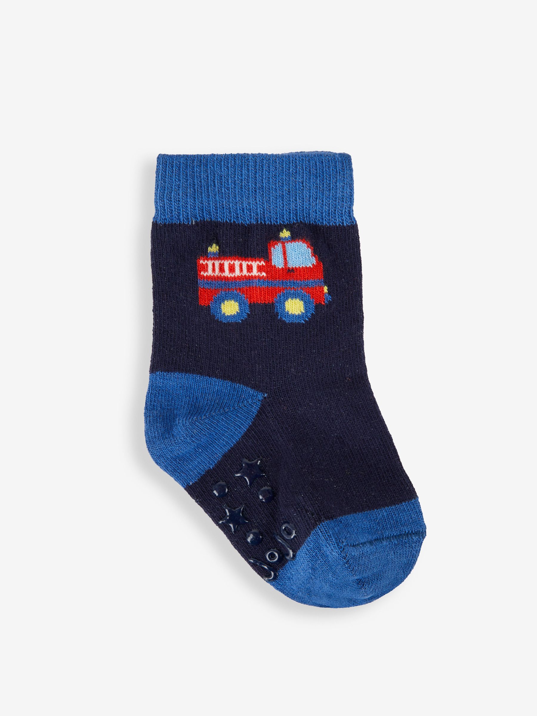Navy 3 Pack Emergency Vehicles Socks - Image 3 of 4