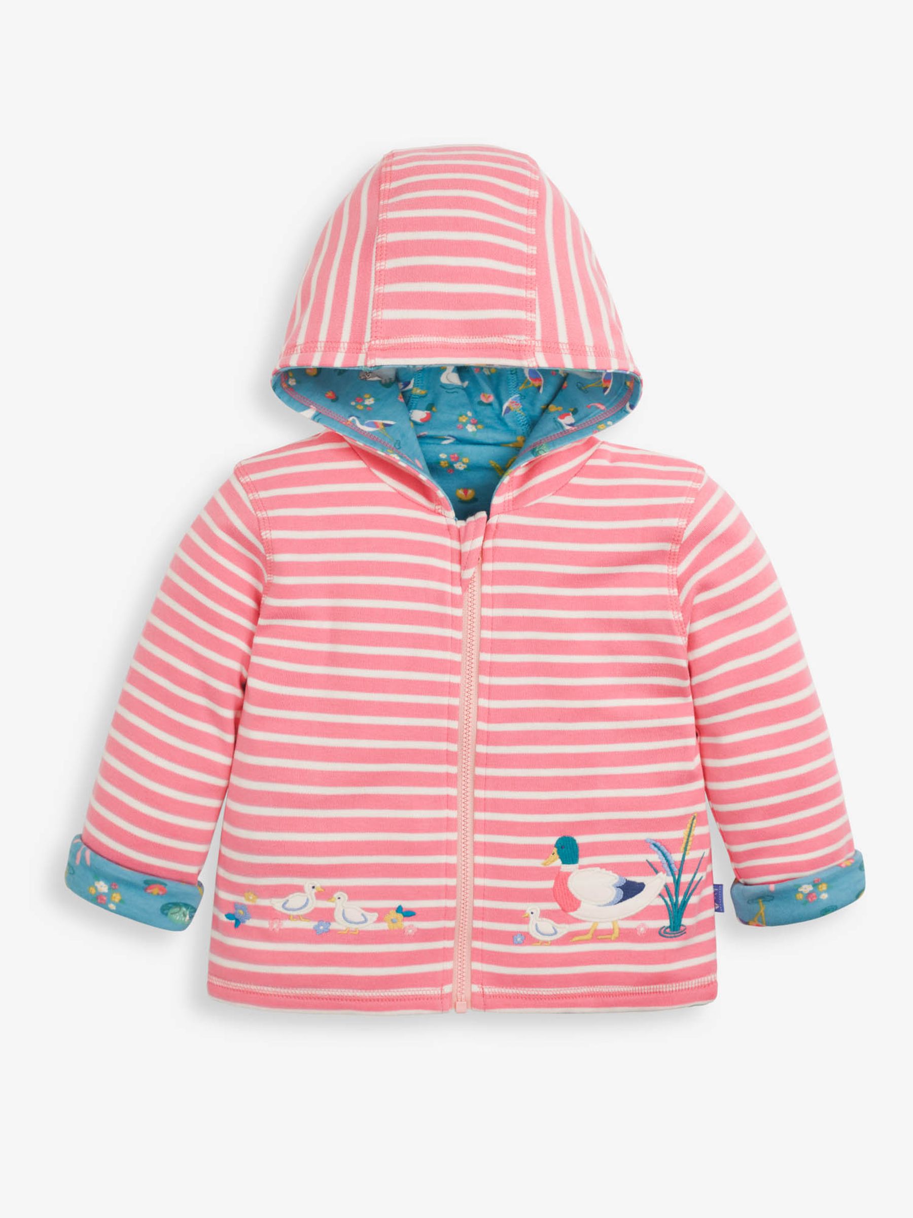 Dusky Pink Girls Down By the River Appliqué Reversible Hoodie - Image 1 of 7