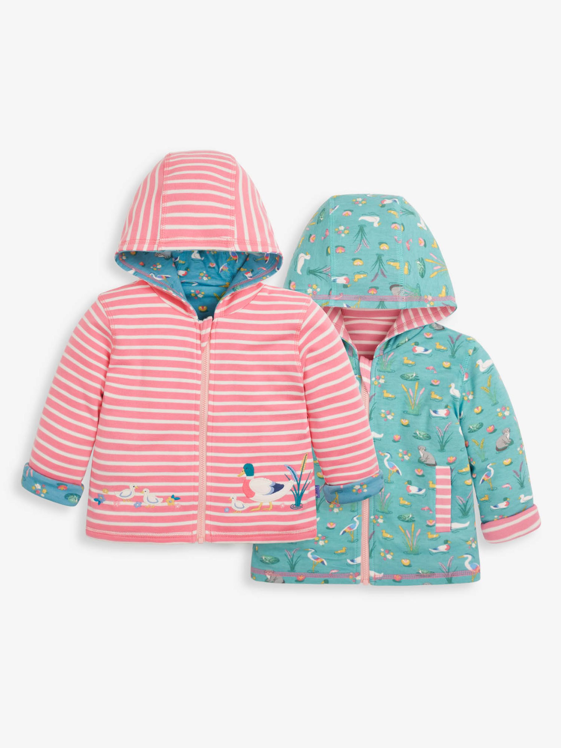 Dusky Pink Girls Down By the River Appliqué Reversible Hoodie - Image 3 of 7