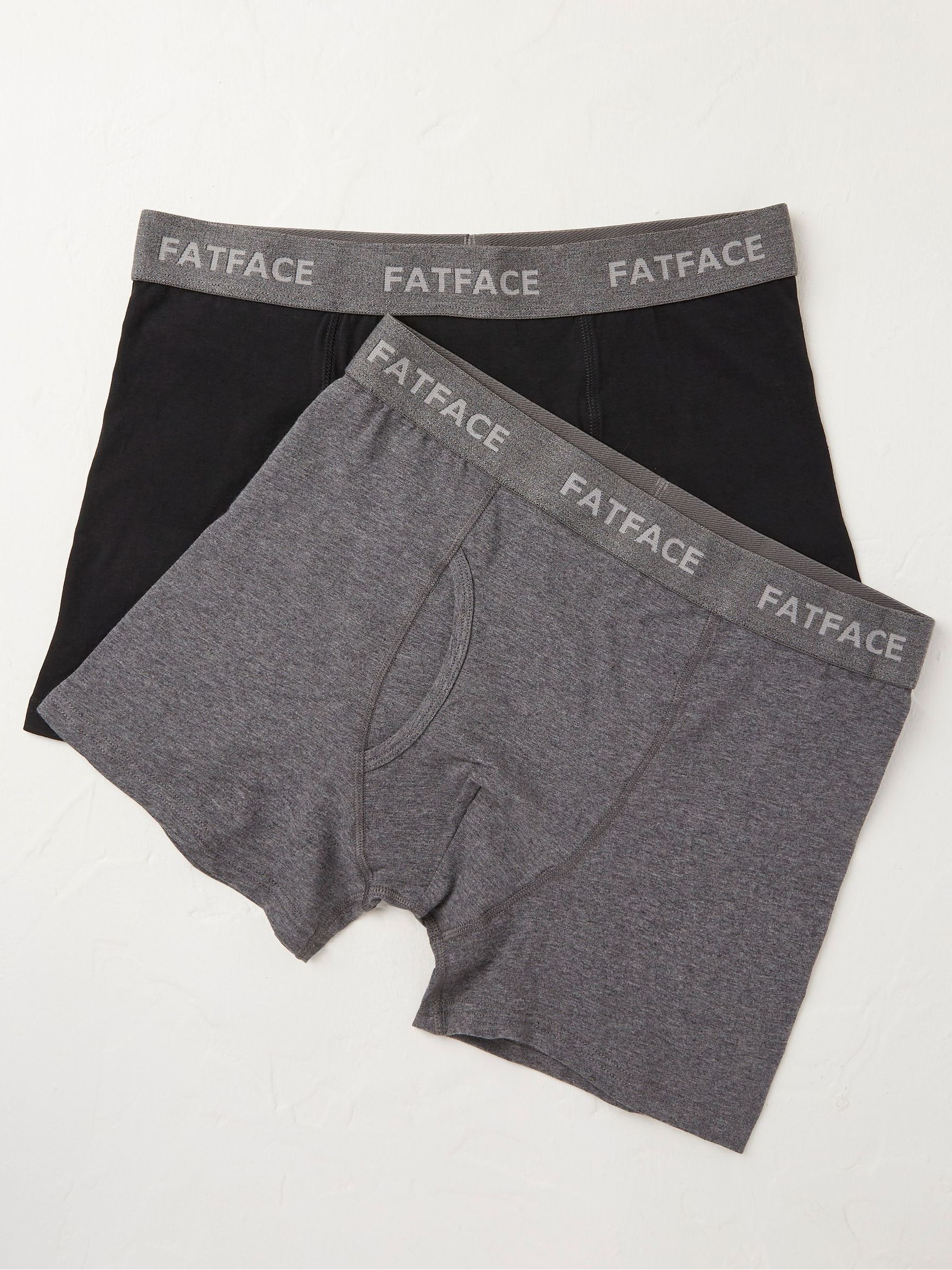 Black Plain Boxers 2 Pack - Image 1 of 2