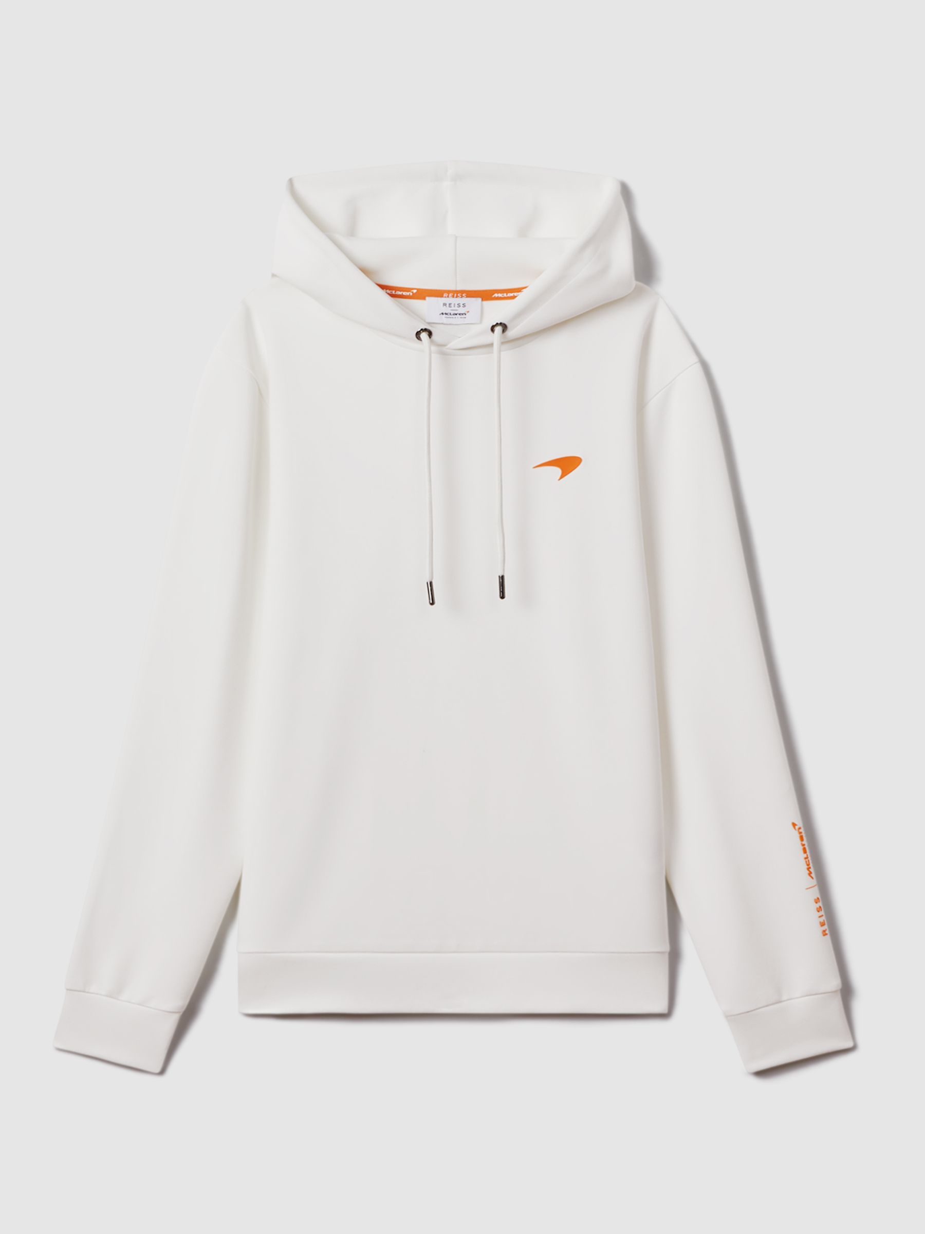McLaren F1 Interlock Jersey Hoodie in White - Image 2 of 8