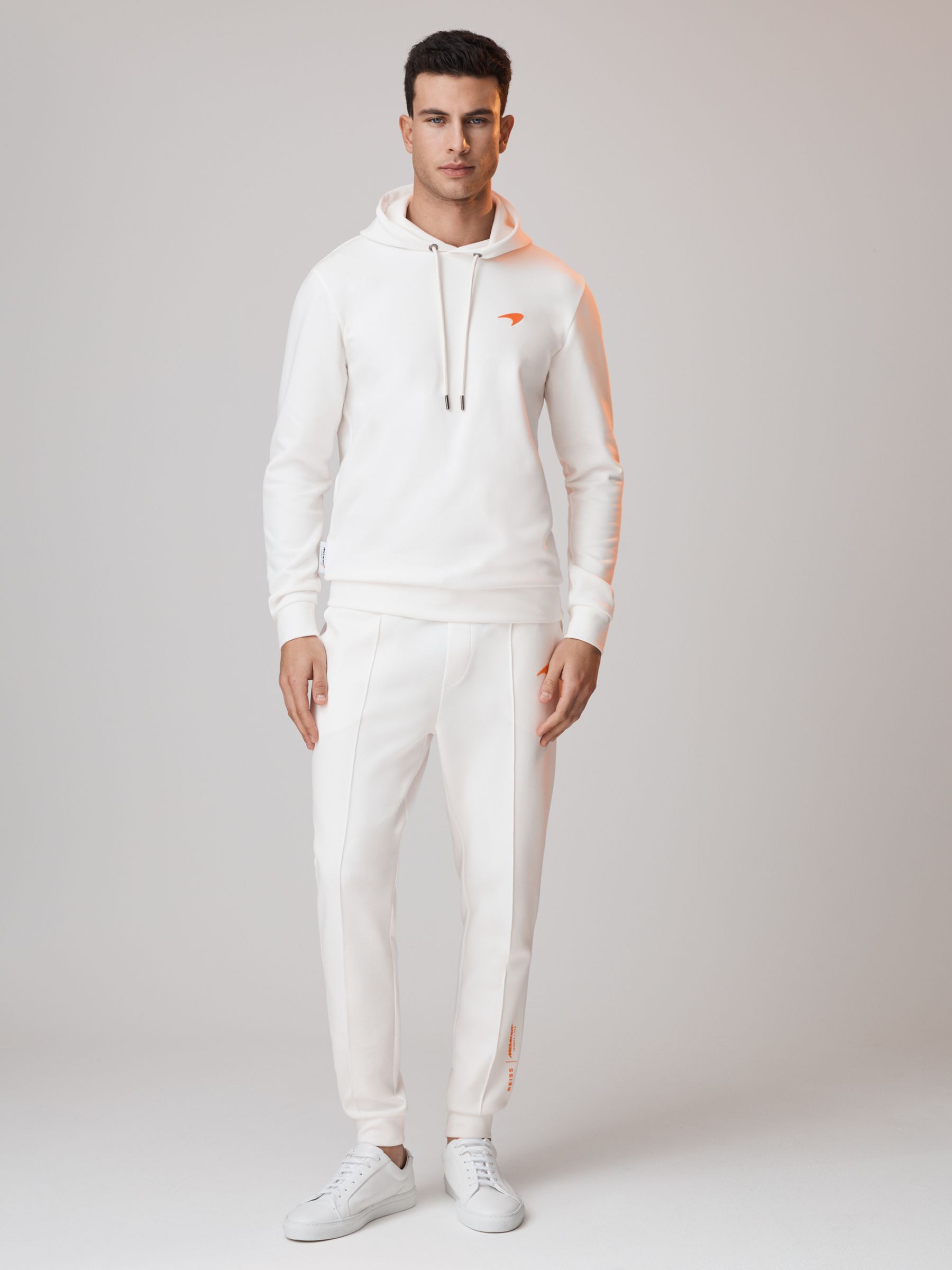 McLaren F1 Interlock Jersey Hoodie in White - Image 3 of 8