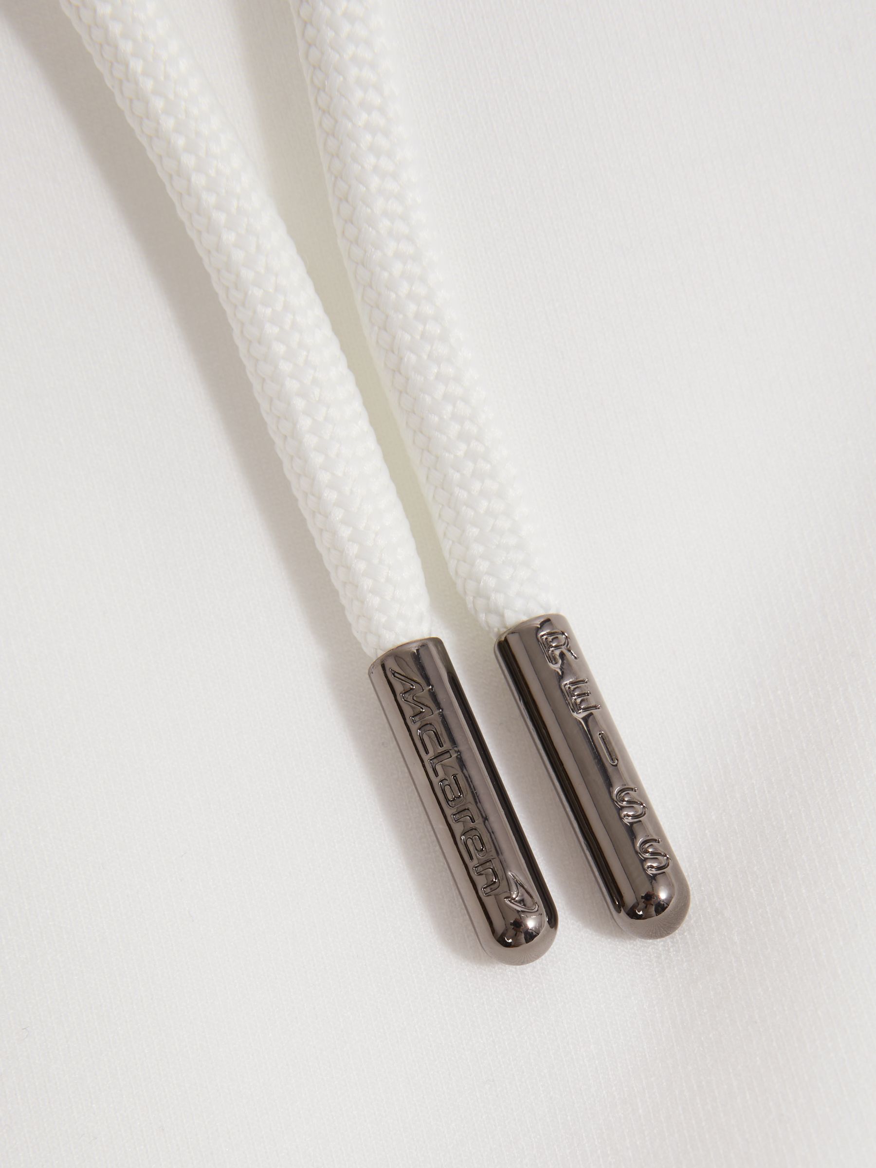 McLaren F1 Interlock Jersey Hoodie in White - Image 8 of 8
