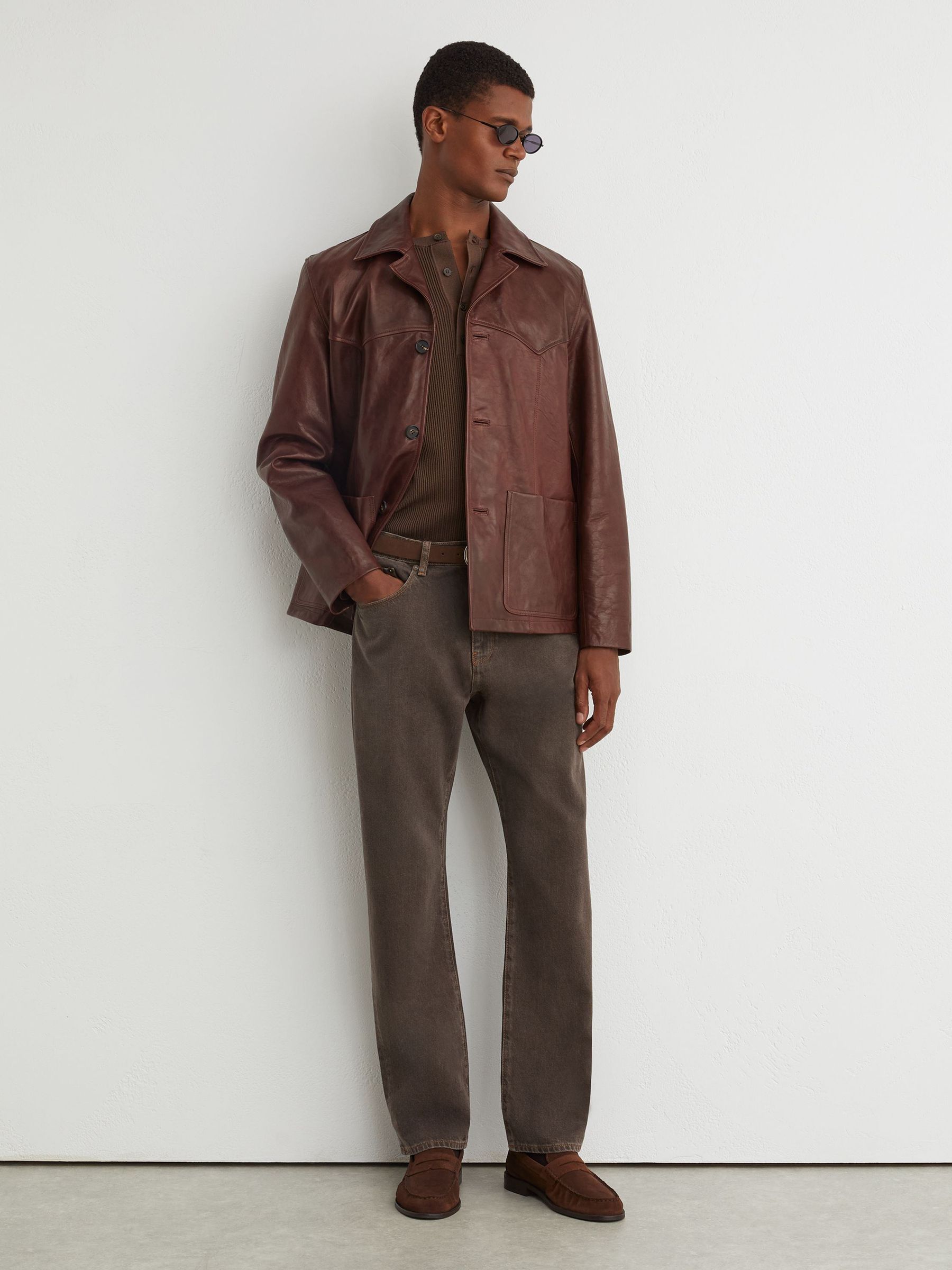 Jeans in Grape Brown - Image 1 of 7