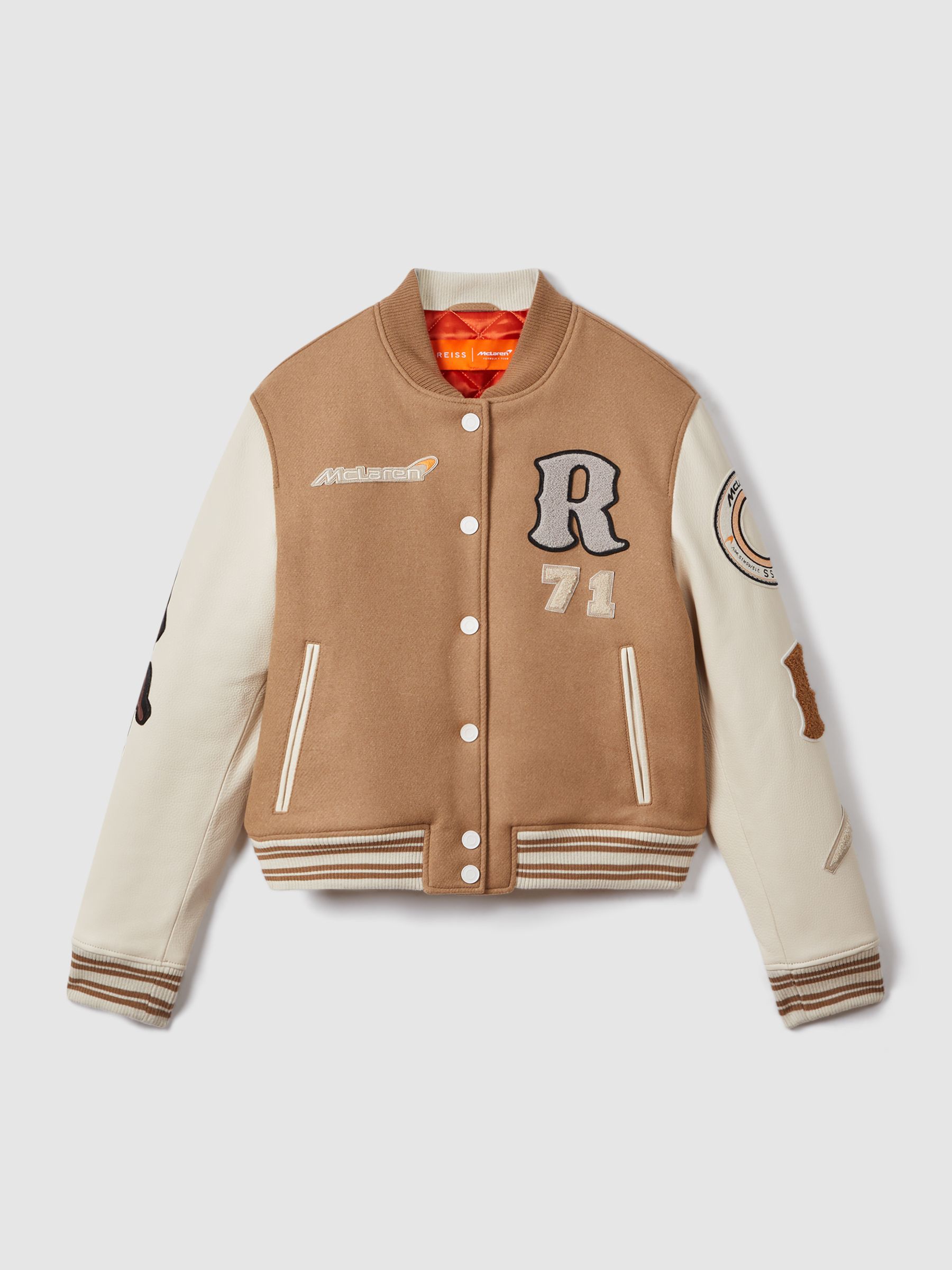 McLaren F1 Team Jacket in Camel/Ecru - image 1