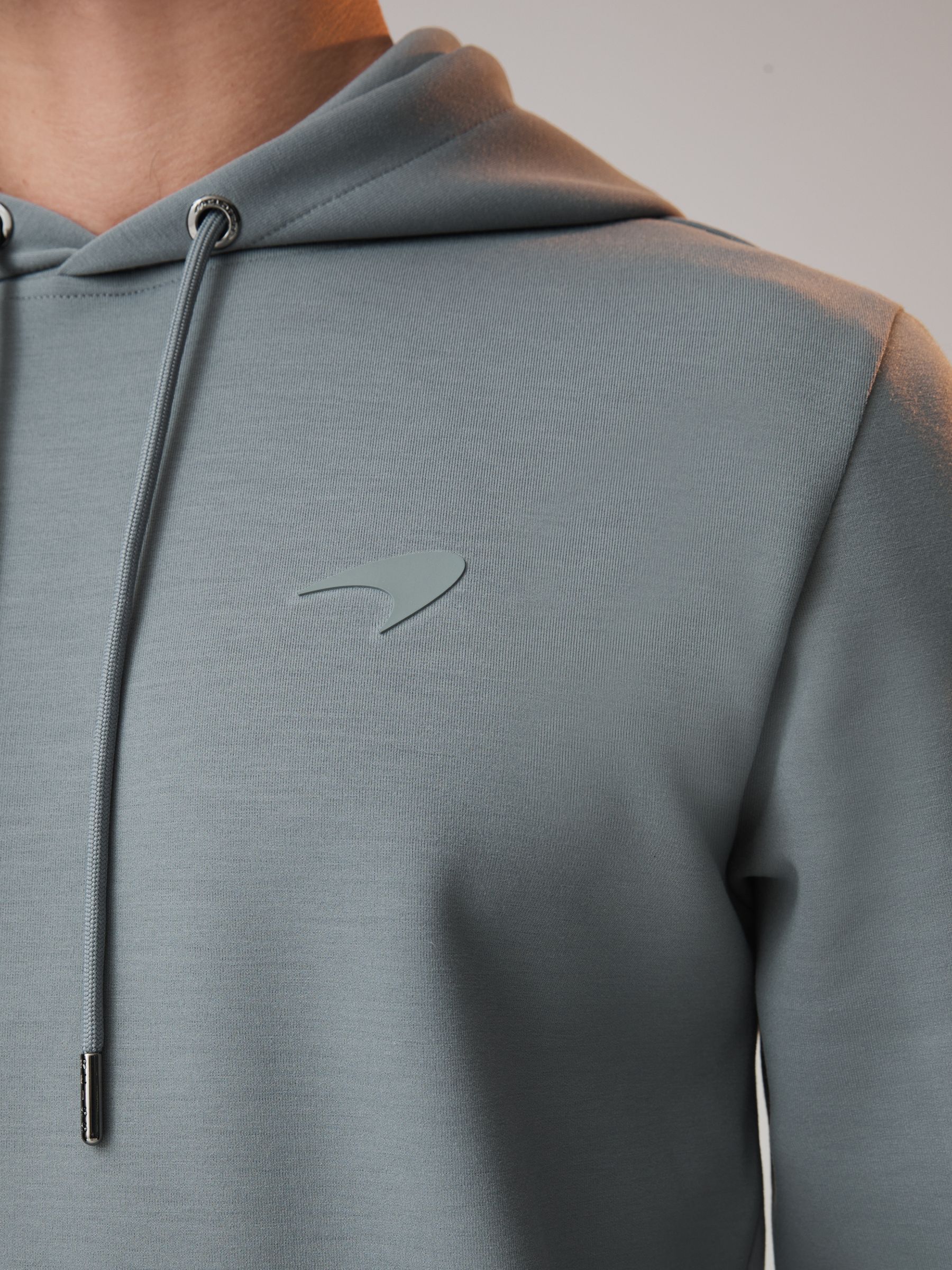 McLaren F1 Interlock Jersey Hoodie in Sage - Image 4 of 9