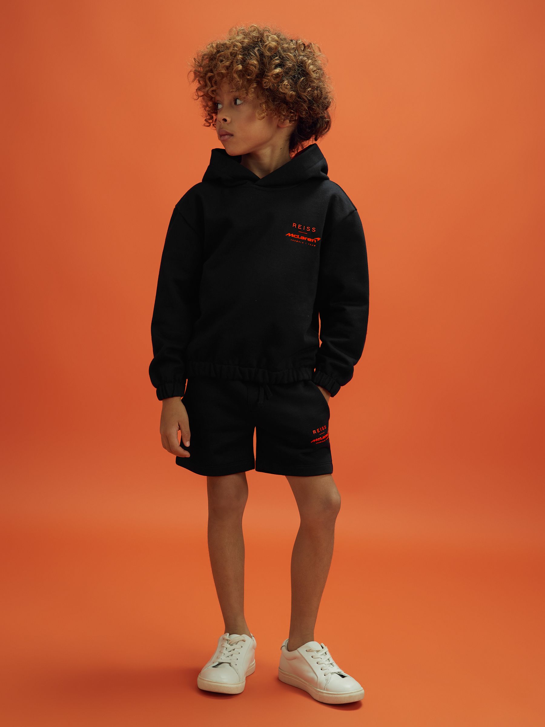 13-14 yrs McLaren F1 Cotton Drawstring Shorts in Black - Image 2 of 7 13-14 yrs McLaren F1 Cotton Drawstring Shorts in Black - Image 2 of 7