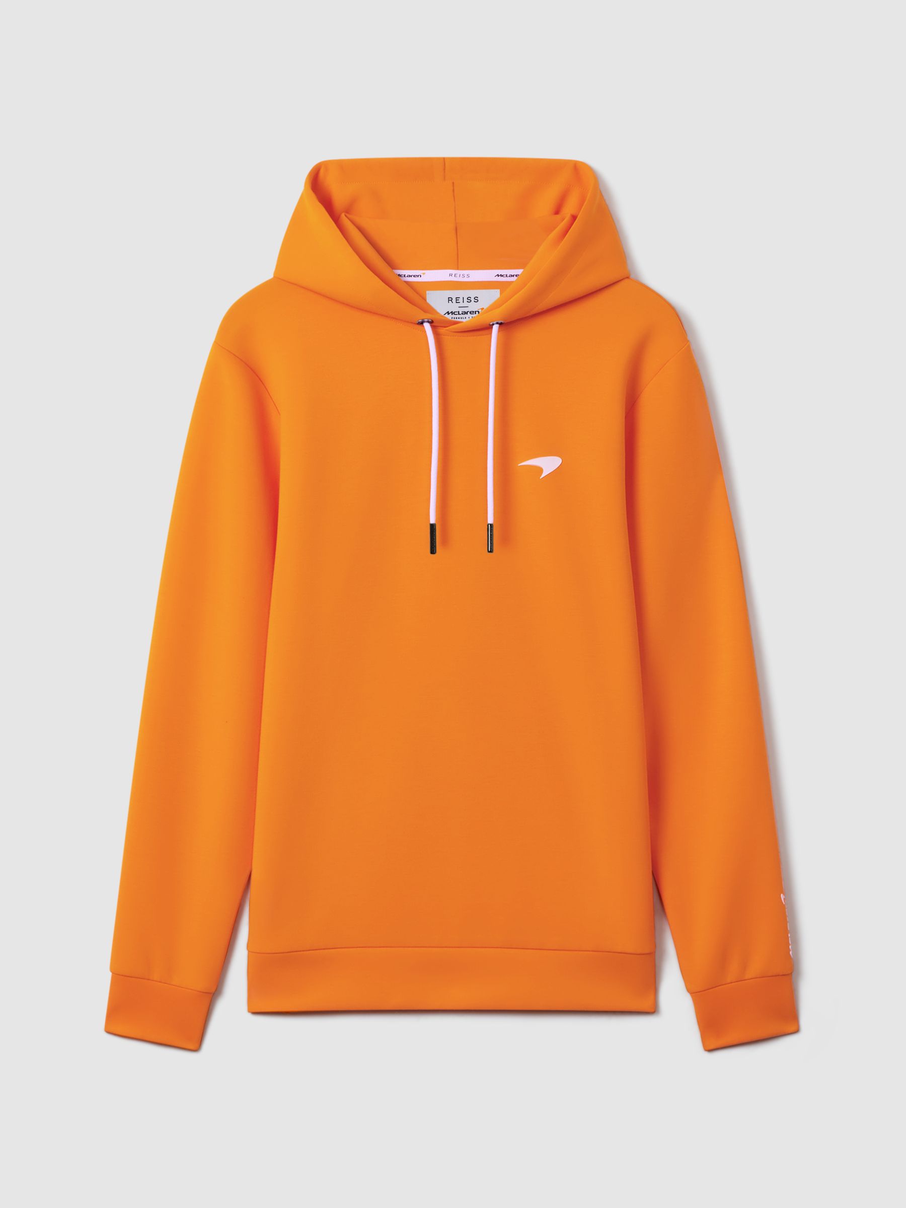 McLaren F1 Interlock Jersey Hoodie in Papaya - Image 2 of 6