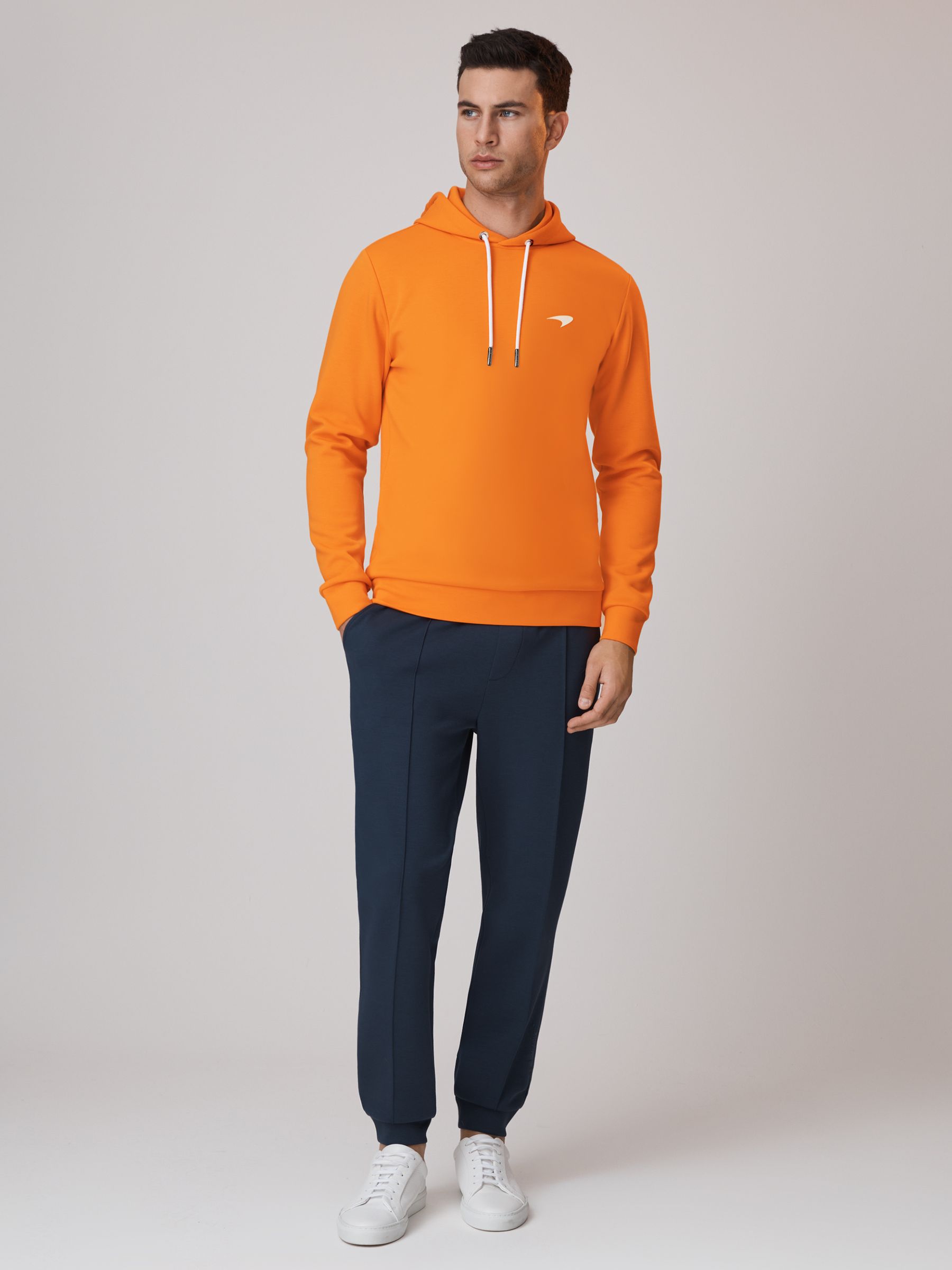McLaren F1 Interlock Jersey Hoodie in Papaya - Image 3 of 6