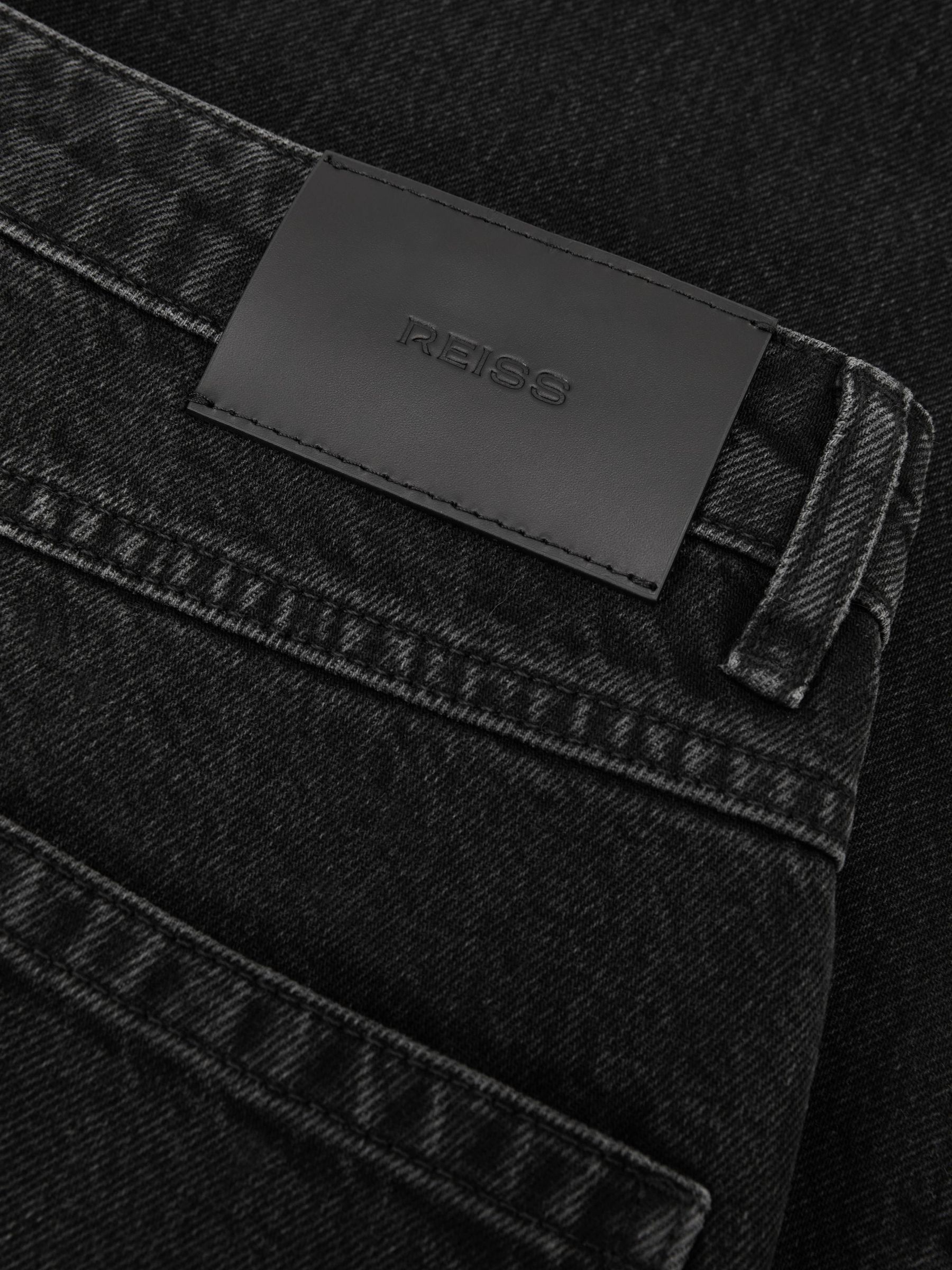 Loose-Fit Rigid-Denim Jeans in Black - Image 7 de 7