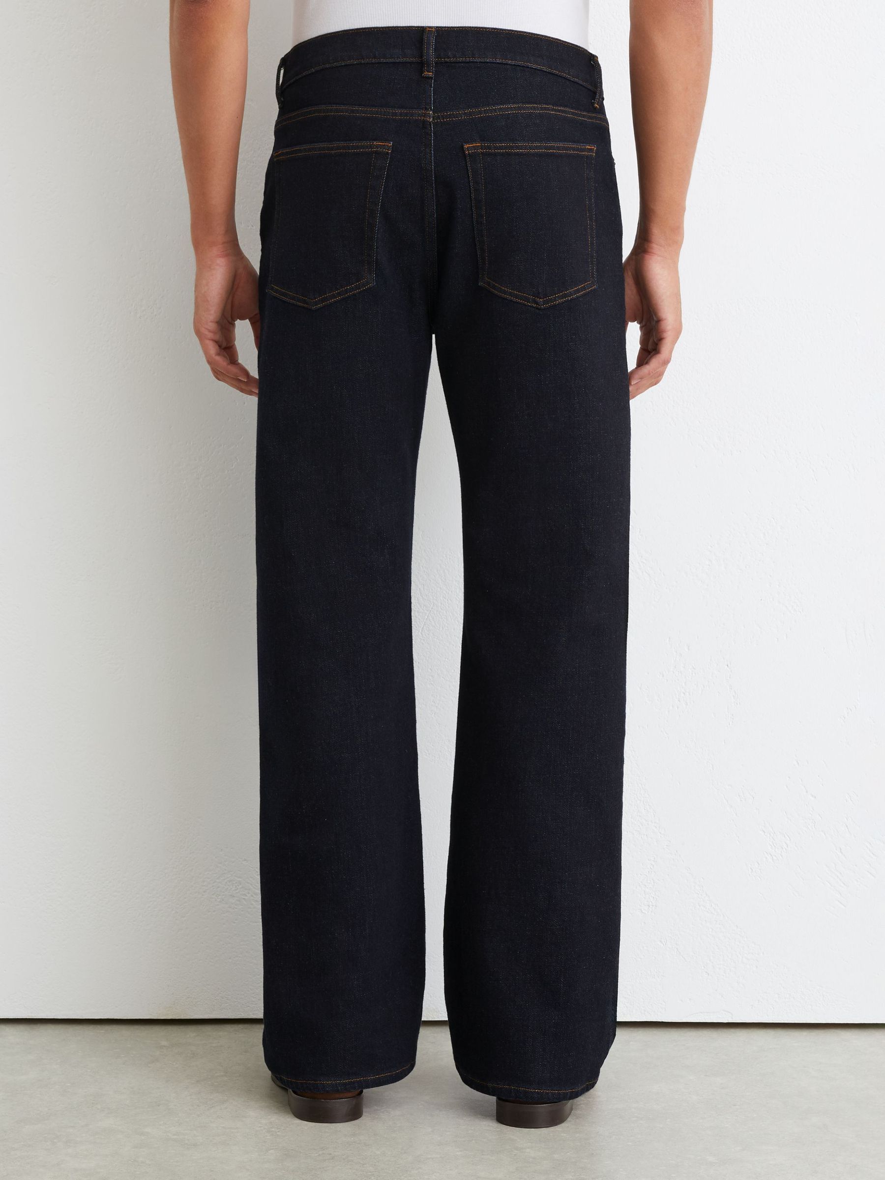 Relaxed Flared-Leg Jeans in Rinse Wash - Image 6 of 7
