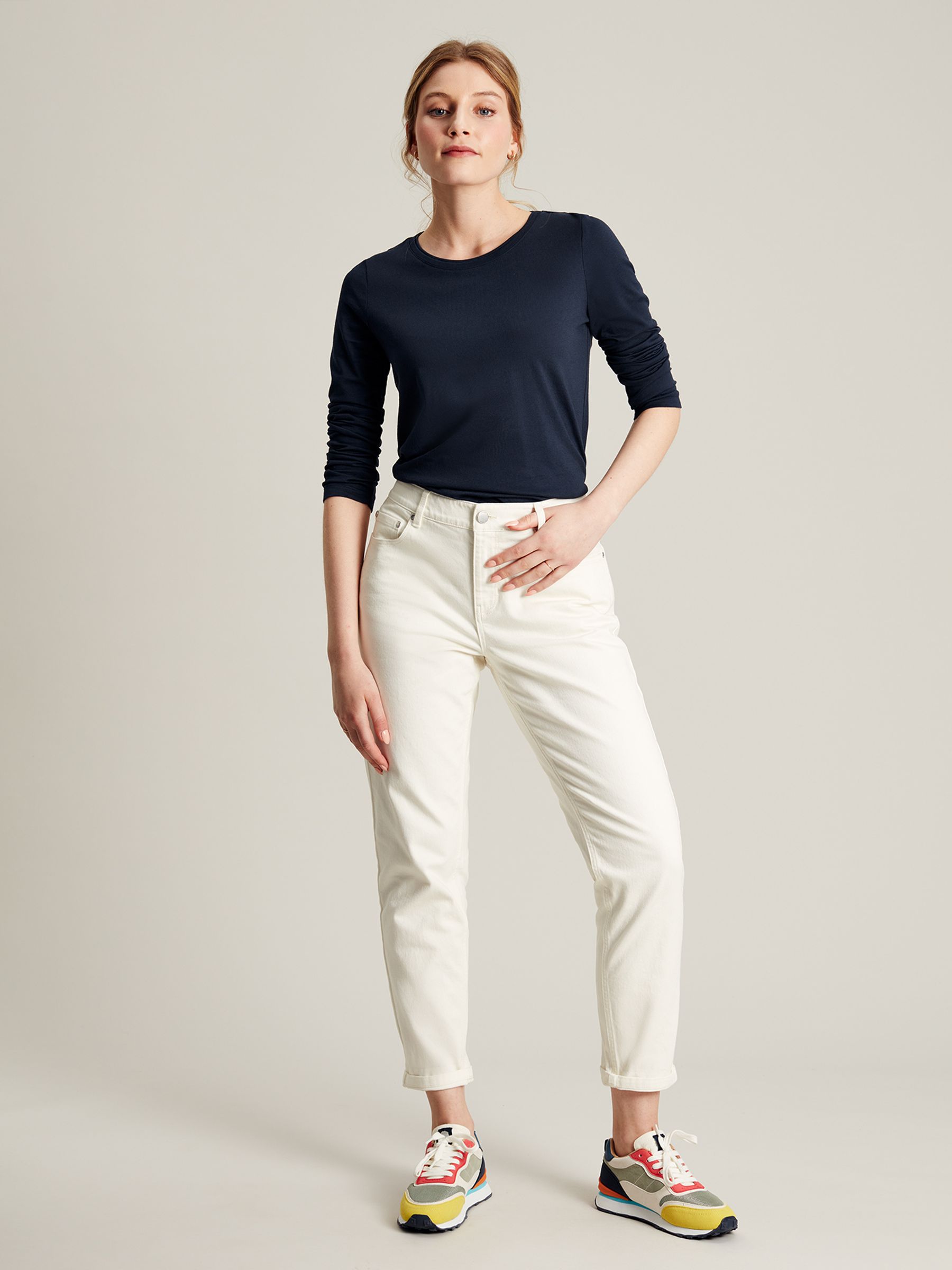 Holly Navy Long Sleeve Crew Neck T-Shirt - Image 3 of 6
