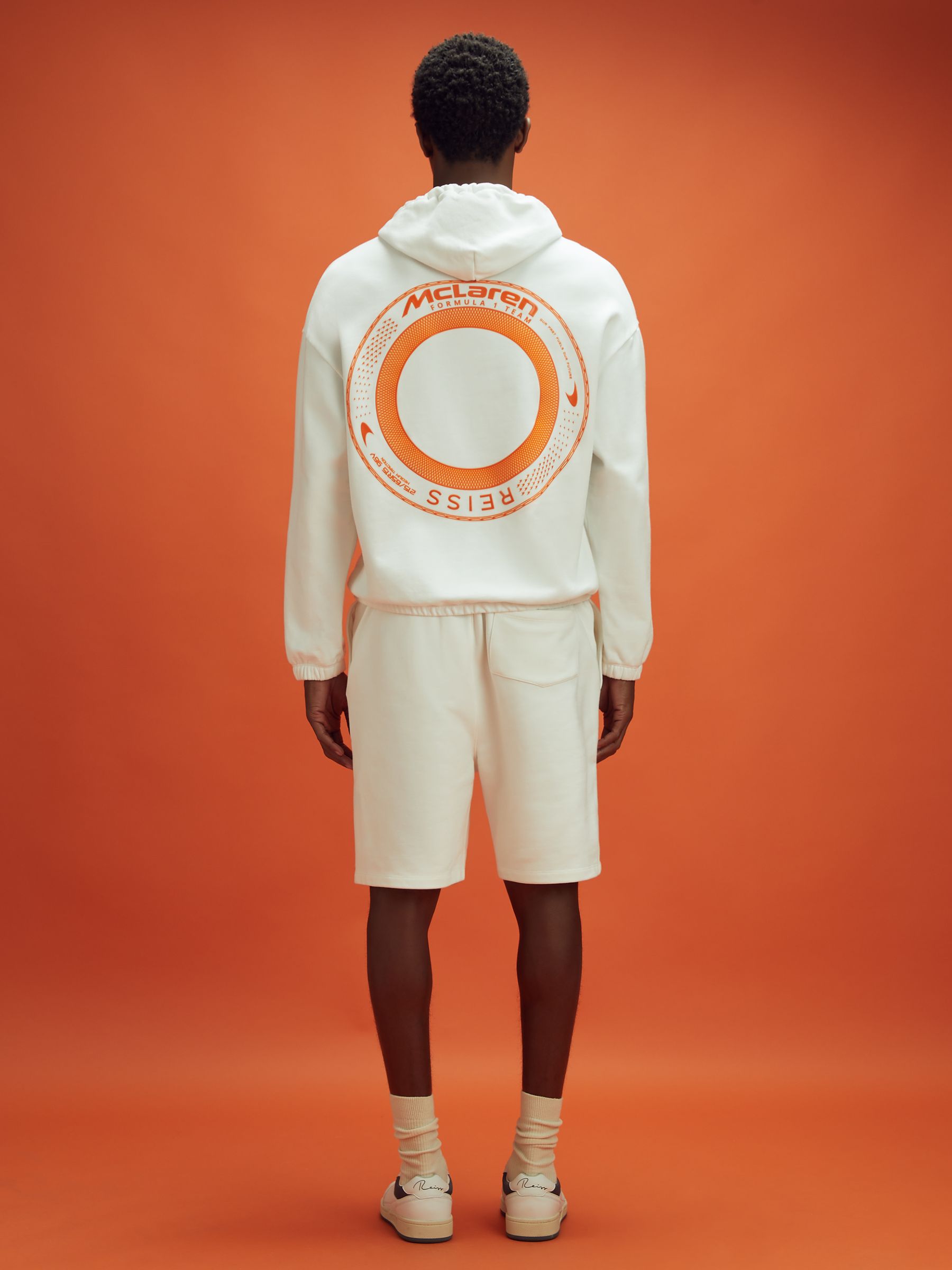 McLaren F1 Elasticated Cotton Hoodie in White - Image 5 of 10