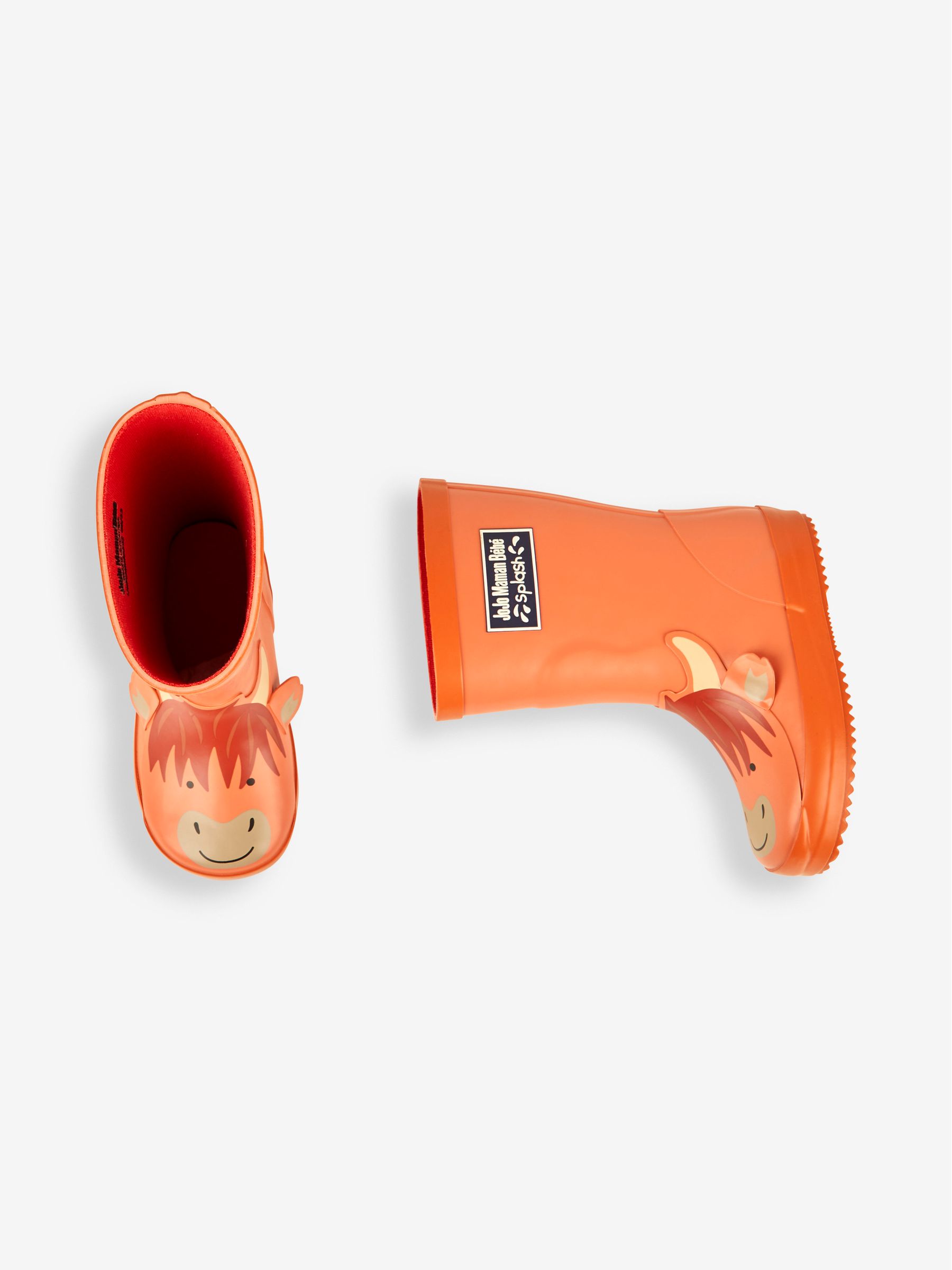 Rust Kids' Highland Cow Wellies - Image 5 of 6