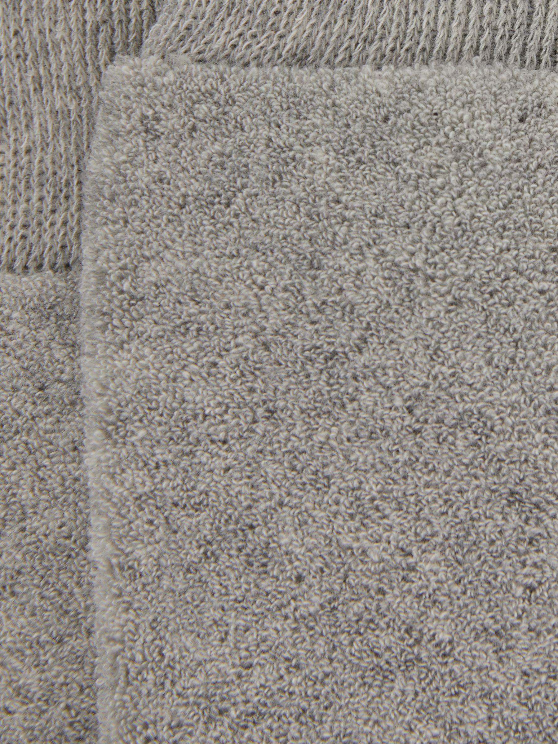 Cotton Blend Terry Towelling Socks in Grey Melange - Image 3 of 3