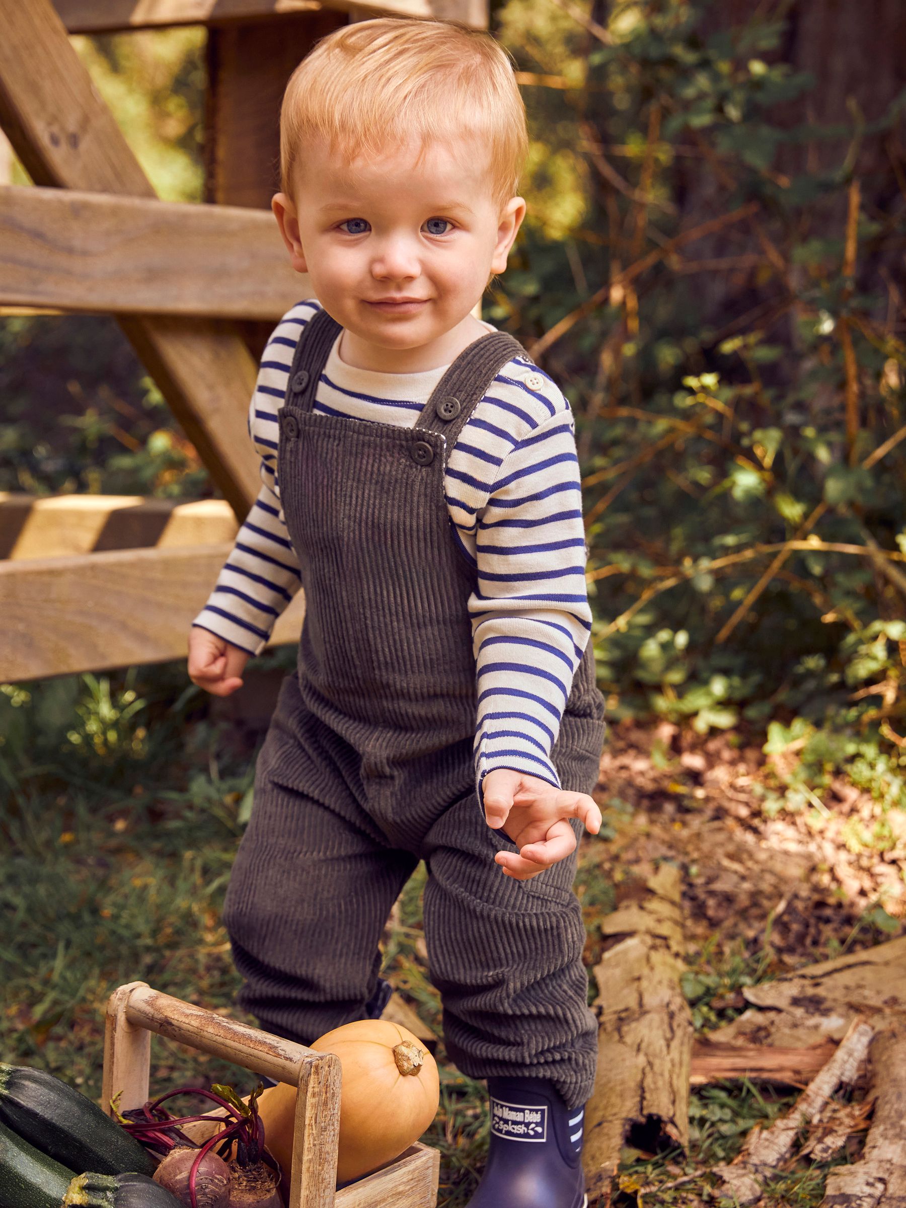 Ecru Cream Navy Blue Stripe Breton Long Sleeved Top - Image 4 of 4