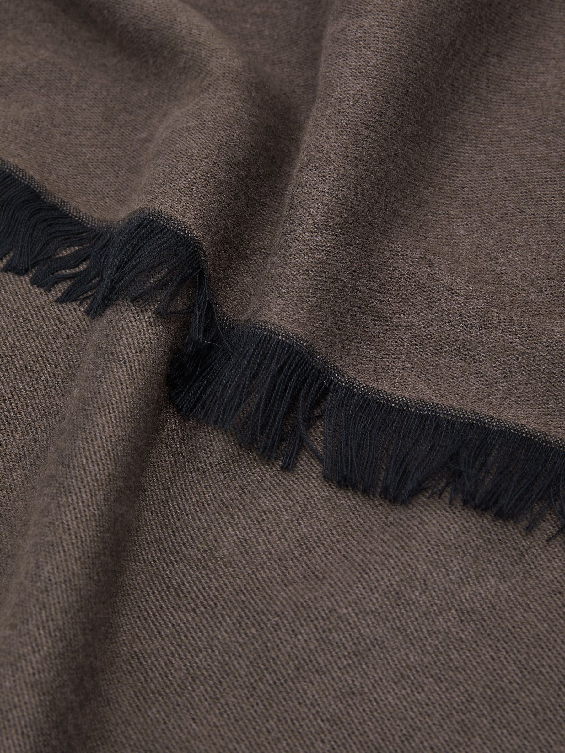 Block-Stripe Scarf in Grey/Neutral - Image 5 of 5