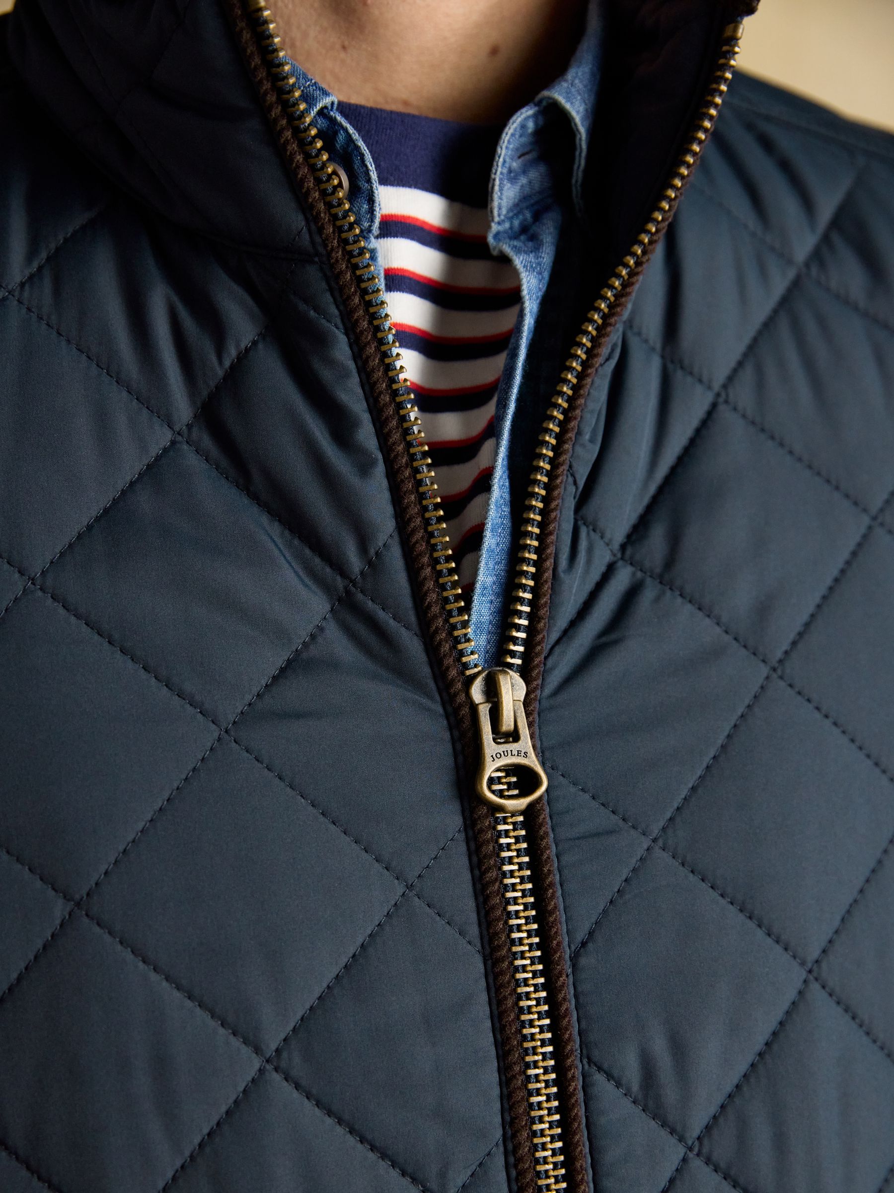 Maynard Navy Blue Diamond Quilted Jacket - Image 4 of 7