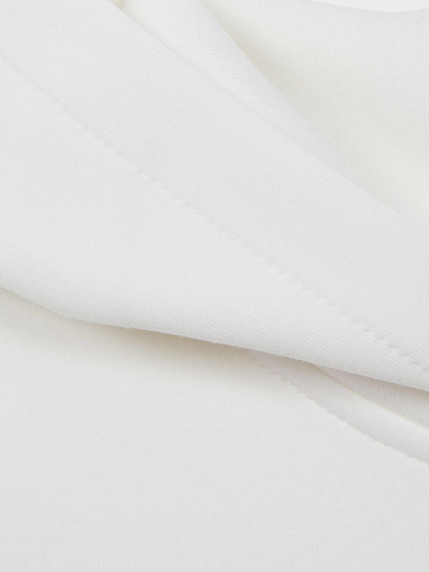 Senior Interlock Jersey Hoodie in White - Image 6 of 6