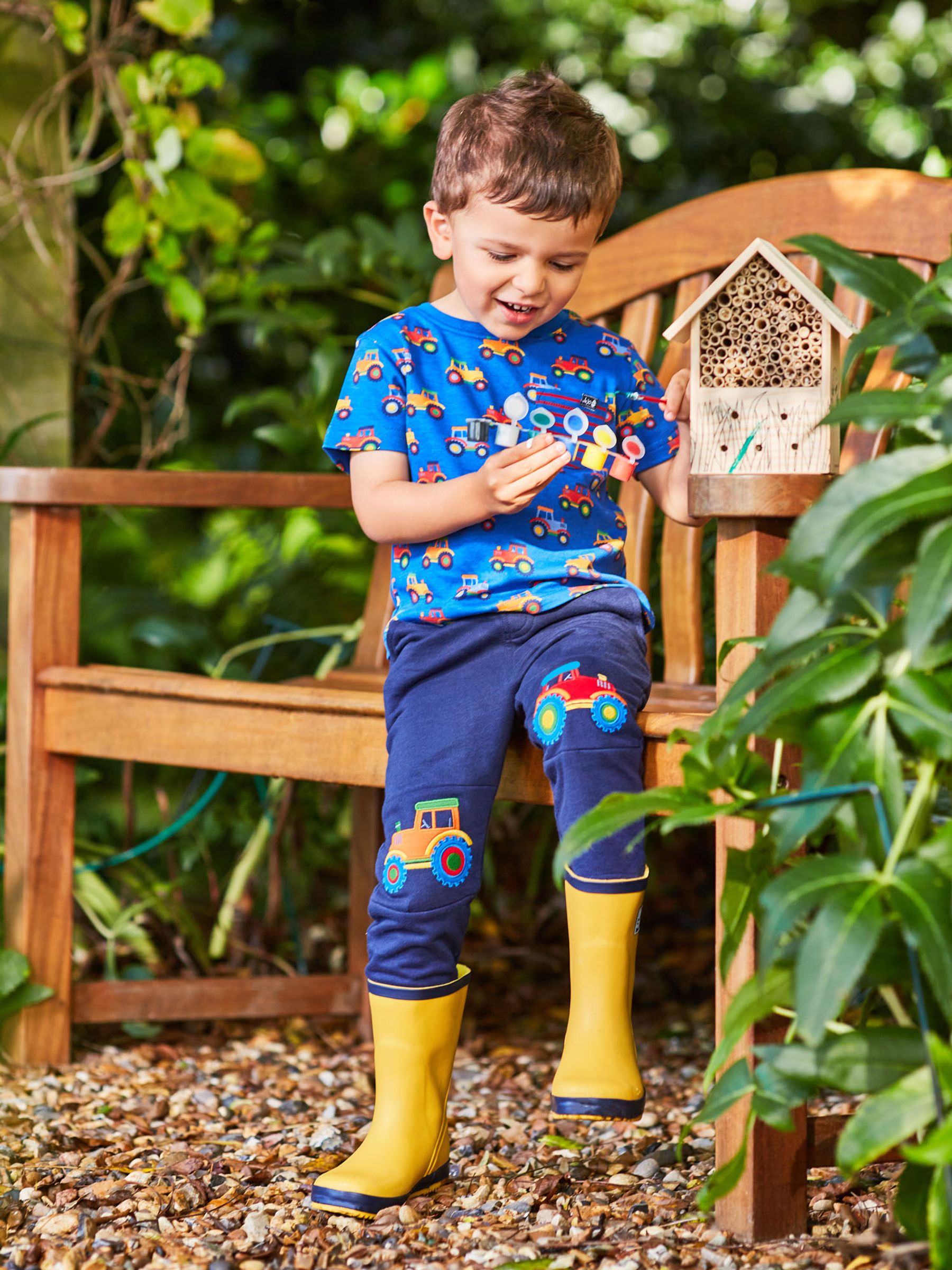 Navy Boys' Navy Tractor Knee Joggers - Image 2 of 4