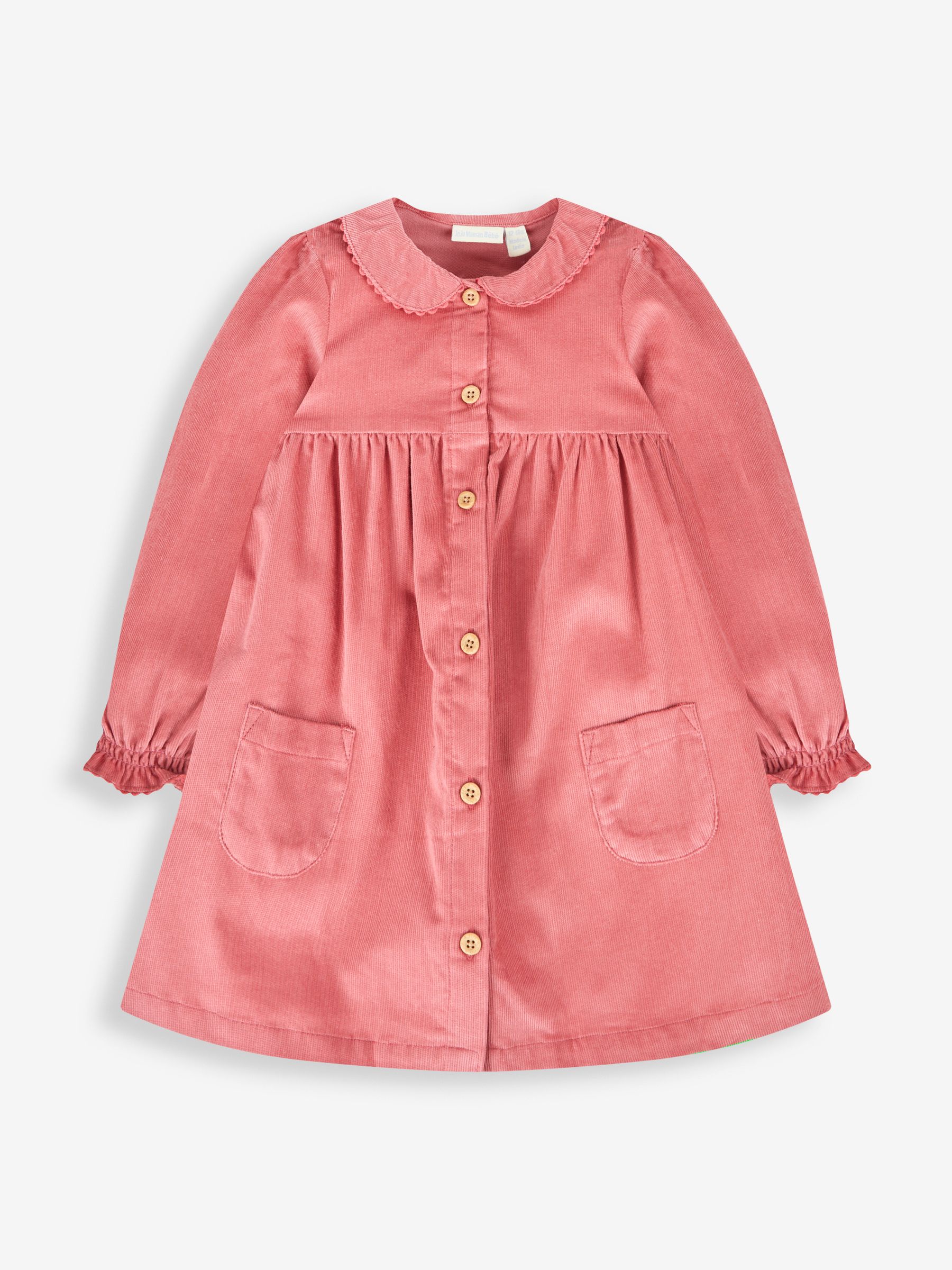 Rose Pink Classic Cord Shirt Dress - Image 1 of 3