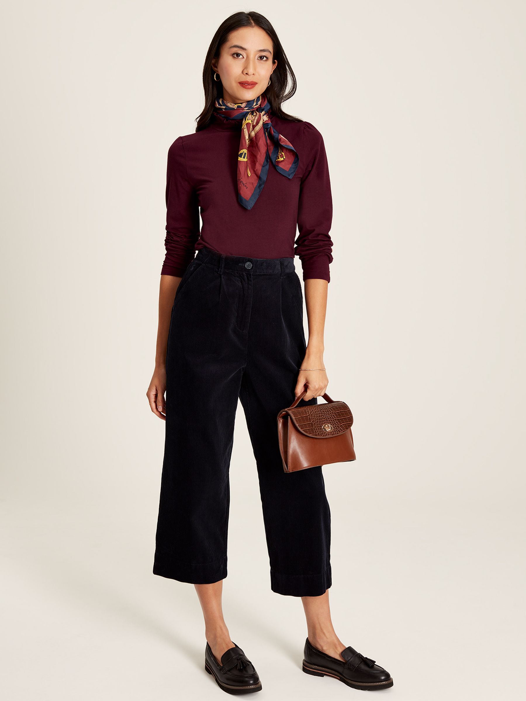Amy Burgundy Red Roll Neck Top - Image 5 of 5