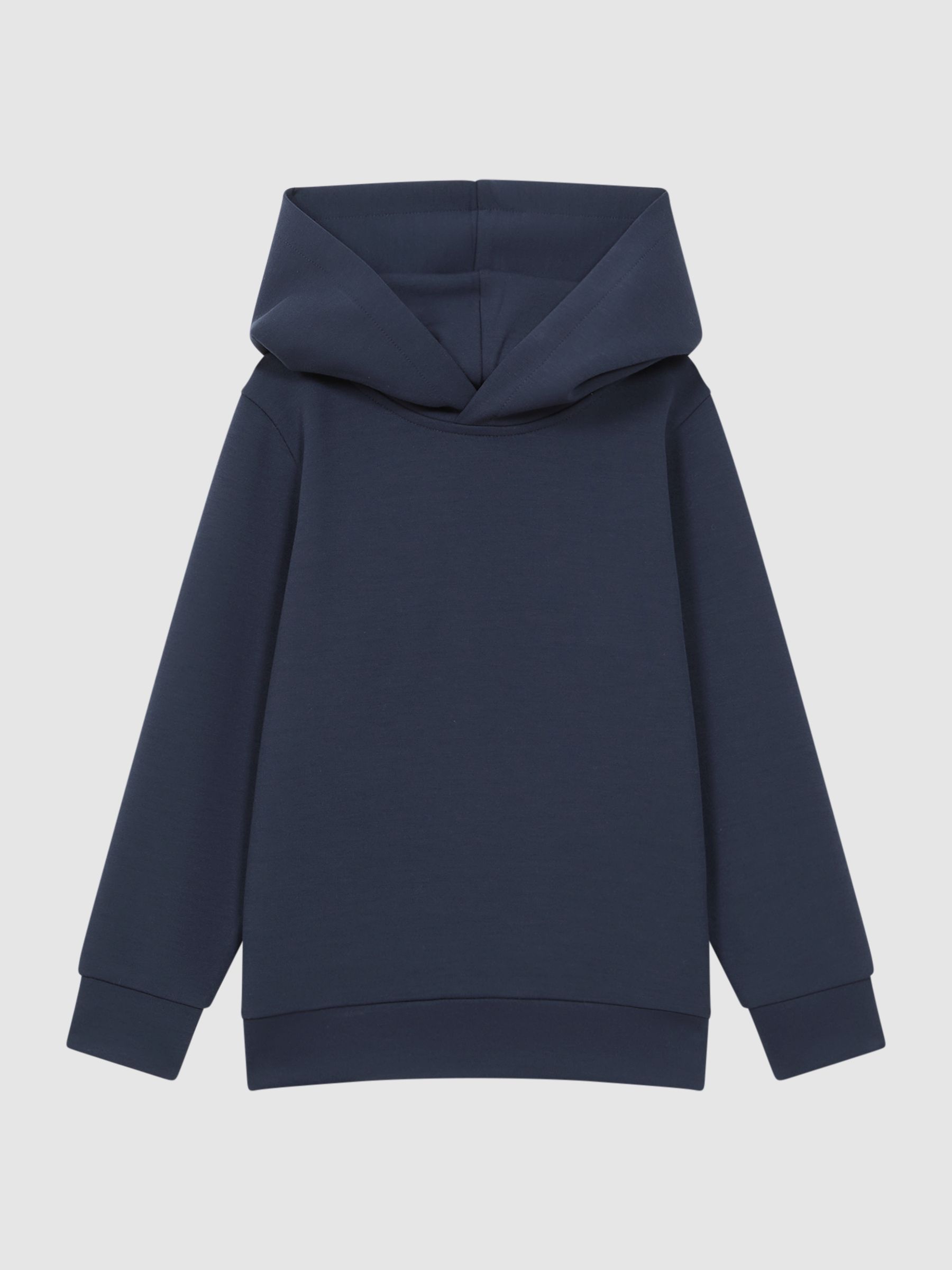 Junior Interlock Jersey Hoodie in Eclipse Blue - Image 2 of 5