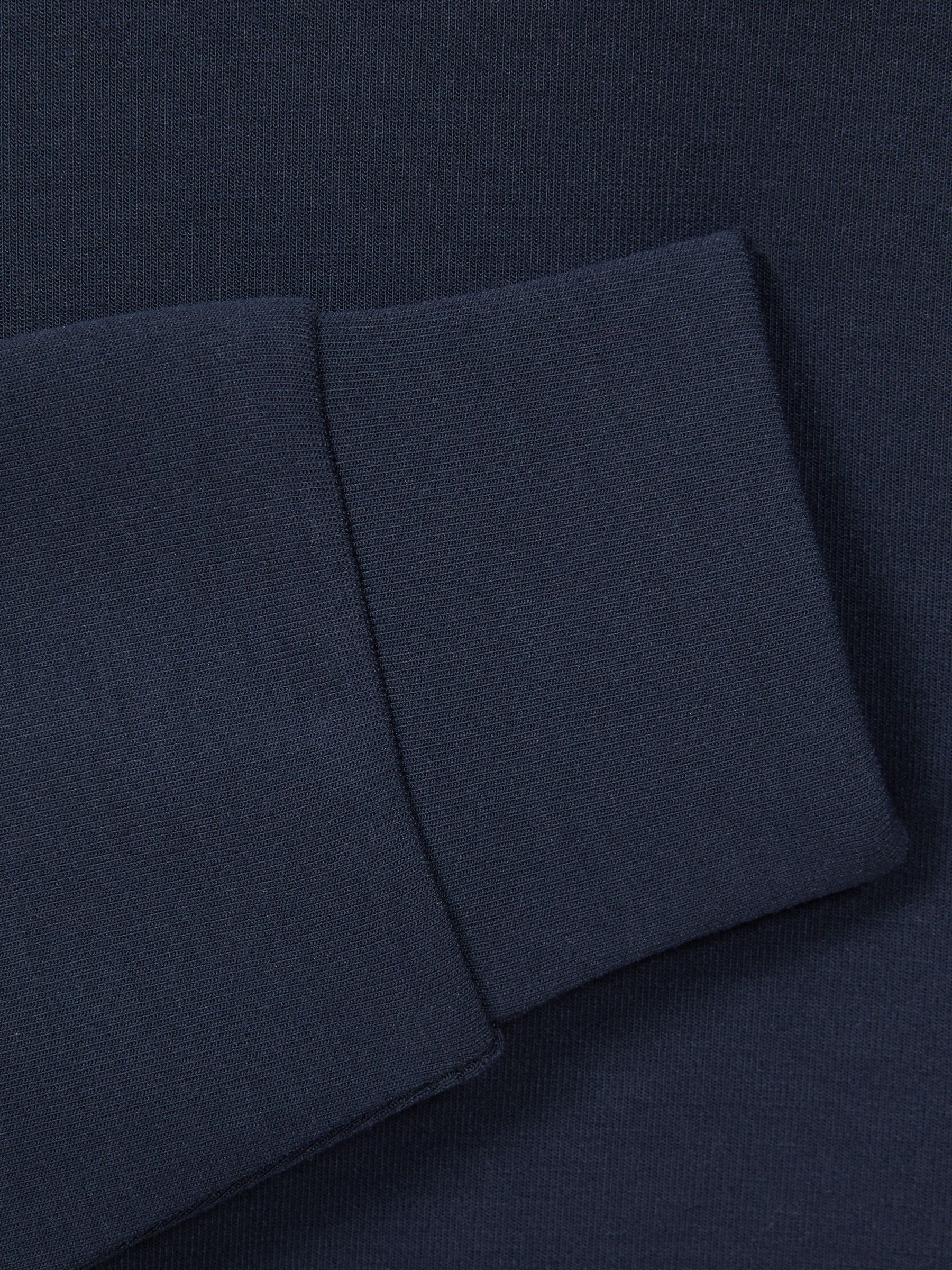 Junior Interlock Jersey Hoodie in Eclipse Blue - Image 5 of 5