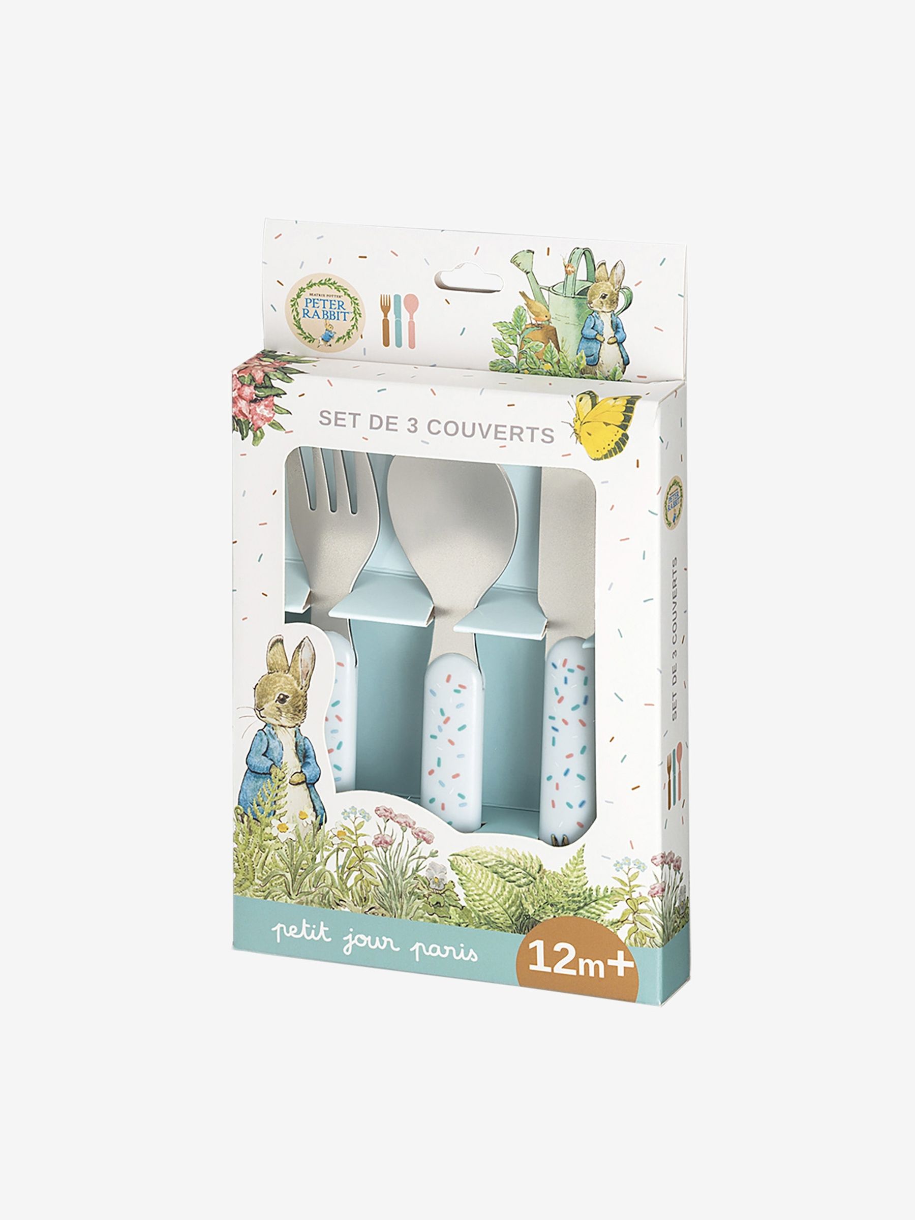 Petit Jour 3-Piece Peter Rabbit Cutlery Set - Image 1 of 2