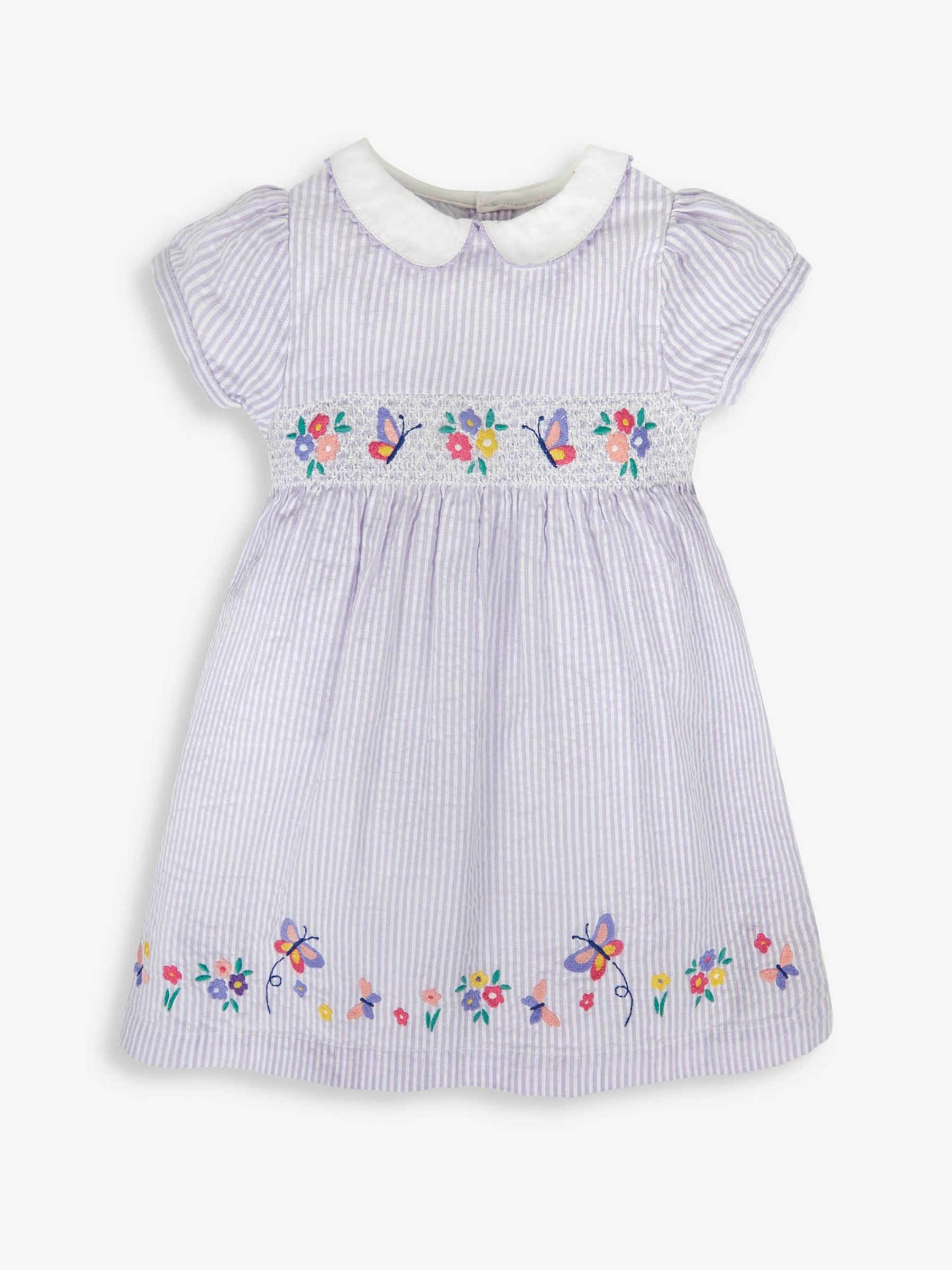 Lilac Butterfly Appliqué Smocked Dress - Image 4 of 7