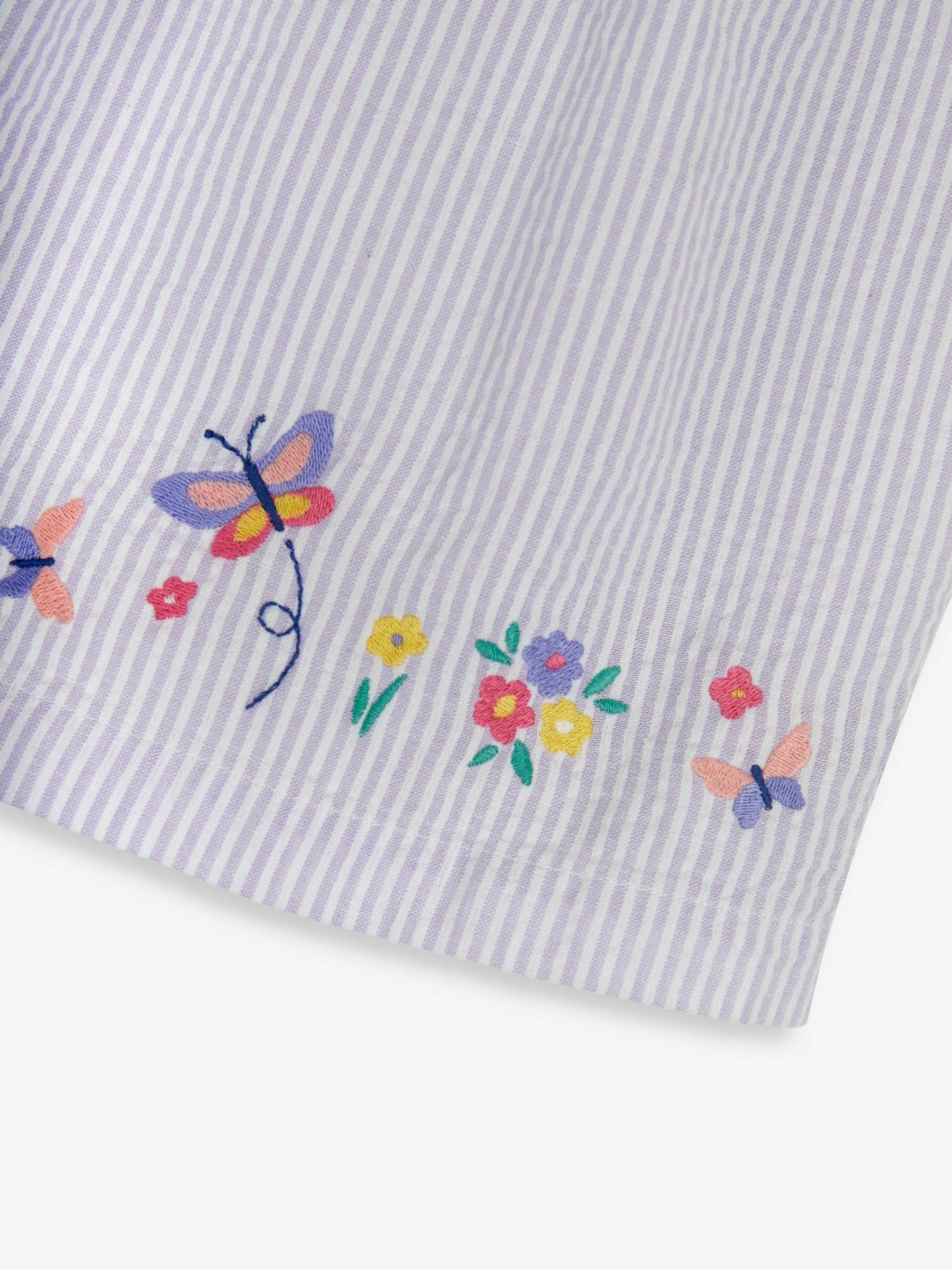 Lilac Butterfly Appliqué Smocked Dress - Image 7 of 7