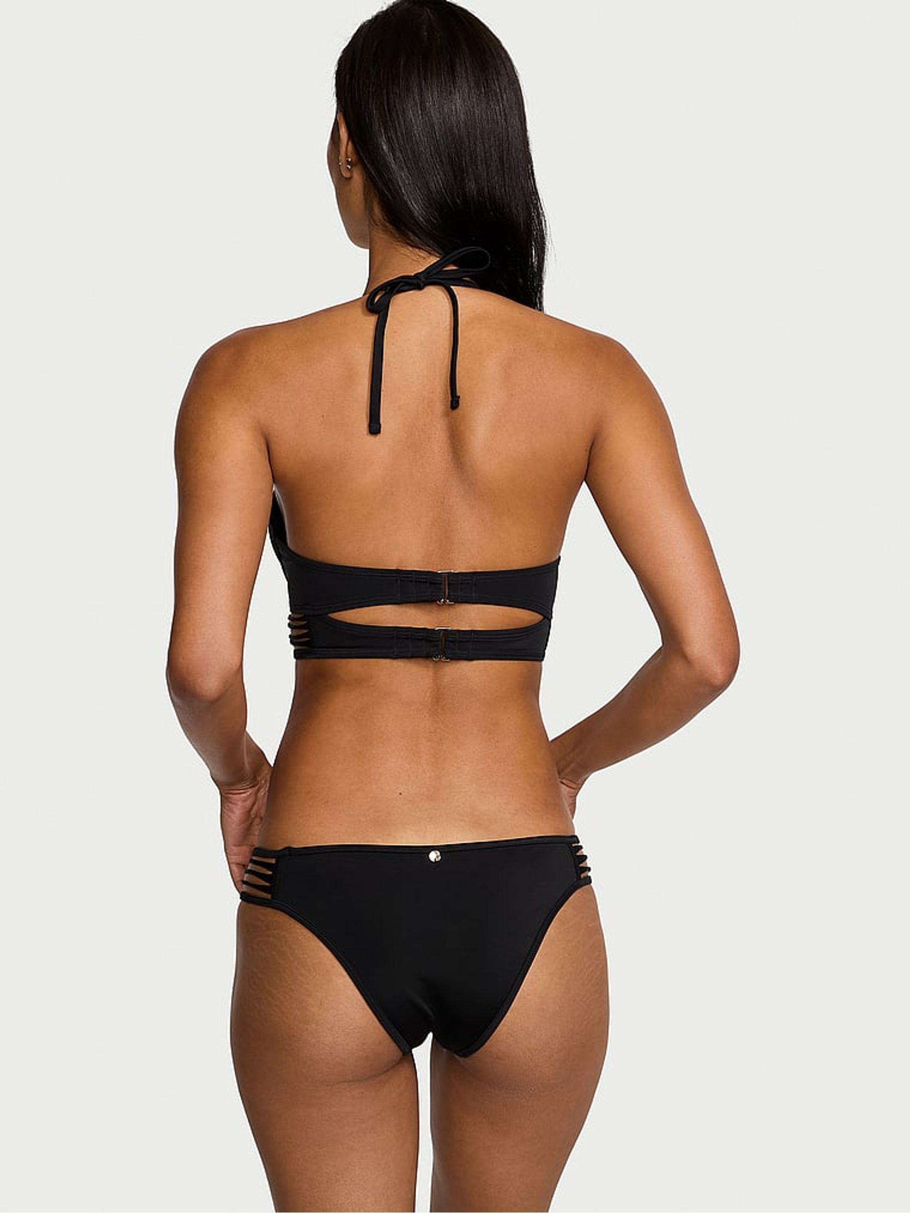 Nero Black Add 2 Cups Push Up Archive Swim Bikini Top - Image 2 of 3