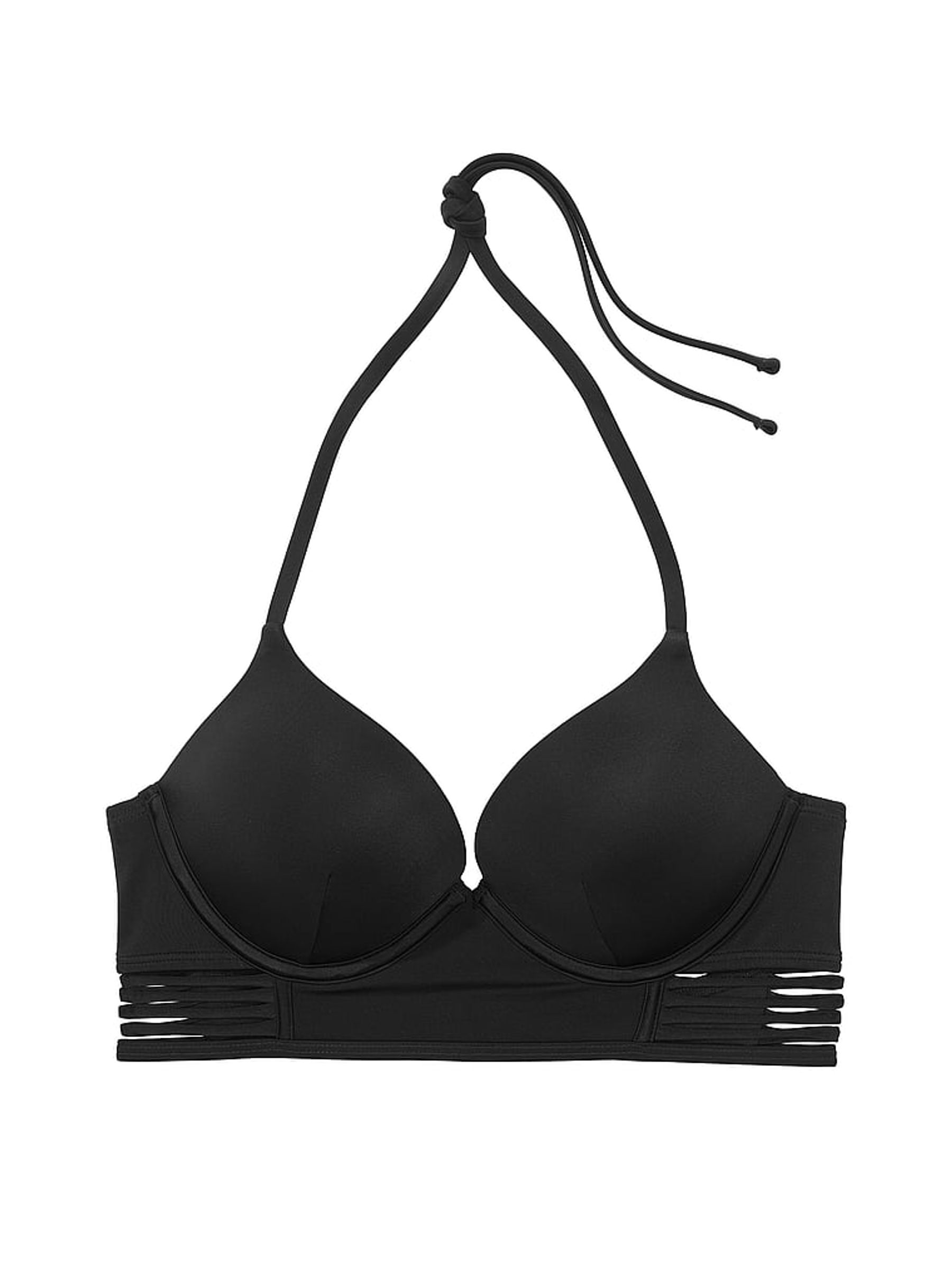 Nero Black Add 2 Cups Push Up Archive Swim Bikini Top - Image 3 of 3