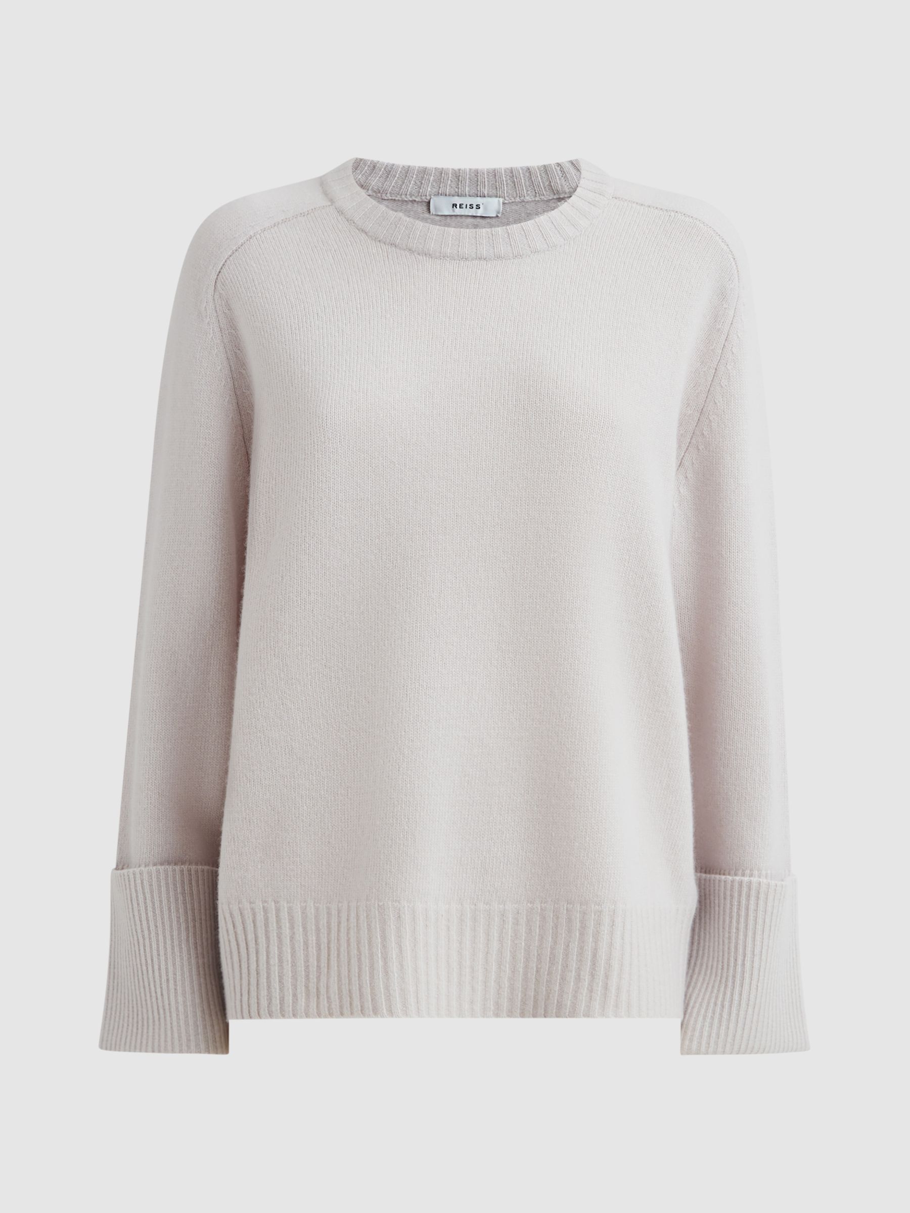 Pullover aus Kaschmirwolle in lässiger Passform, Grau - Bild 2 von 6