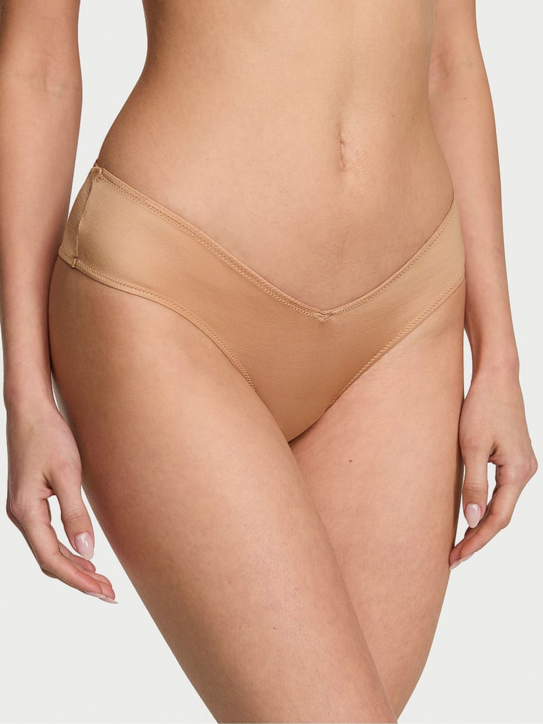 Champagne Nude Cheeky Knickers - Image 1 of 3