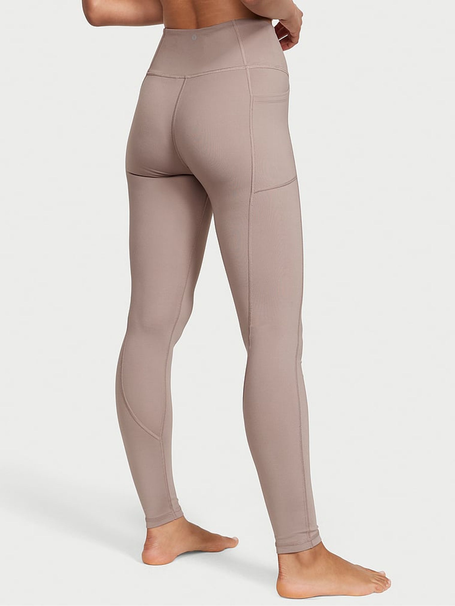 Candlelight Rose Nude 7/8 Length Essential Pocket Leggings - Image 2 of 4
