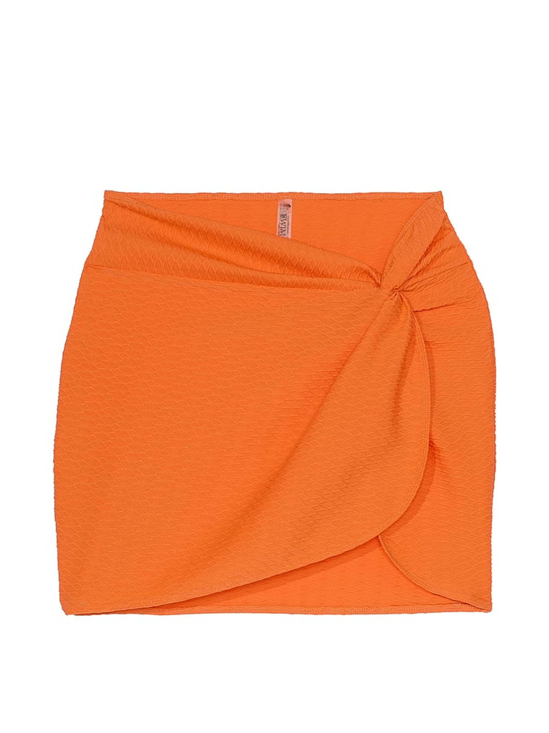 Sunset Orange Fishnet Sarong - Image 3 of 4