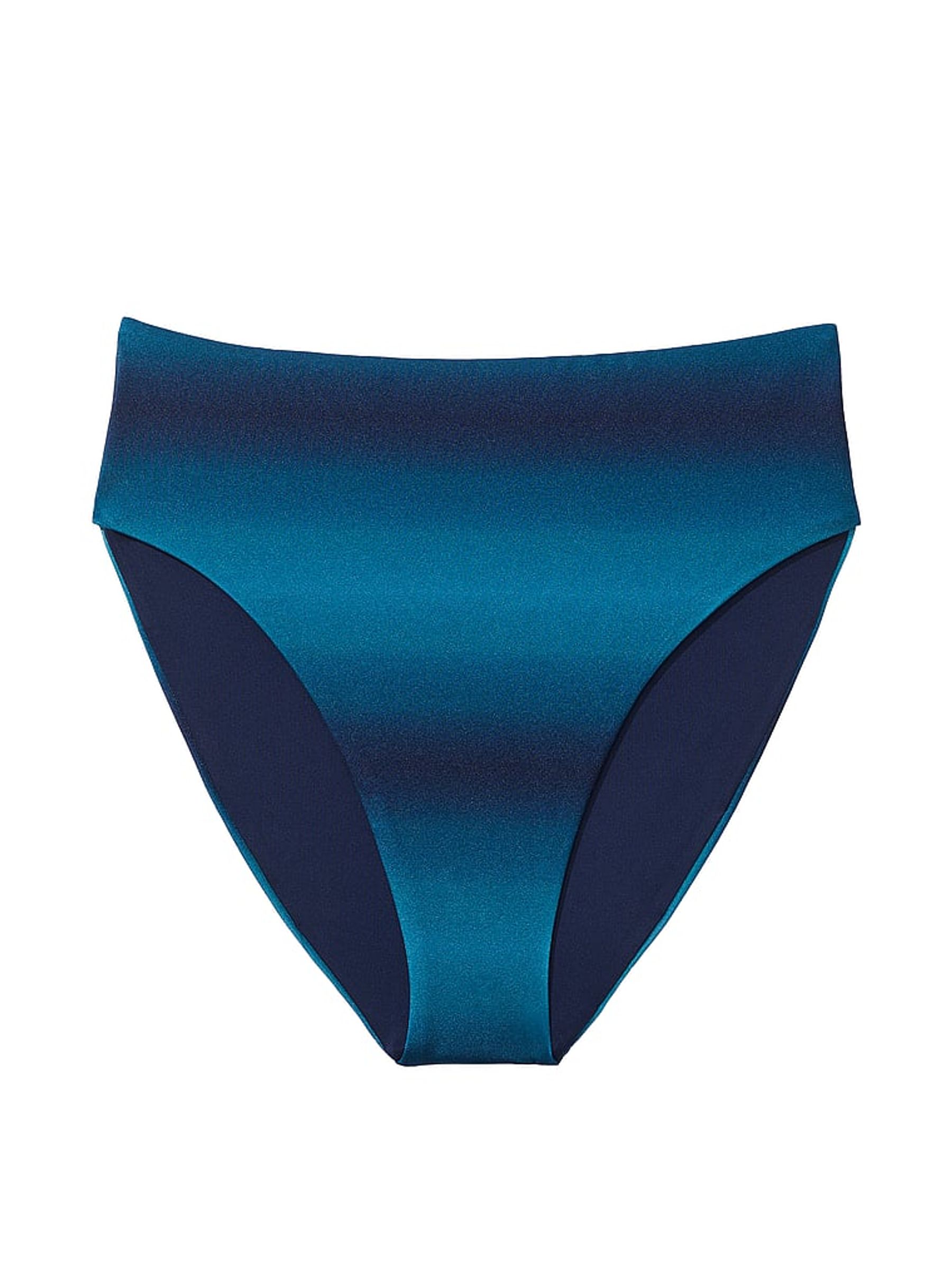 Blue Ombre High Waisted Swim Bikini Bottom - Image 3 of 3