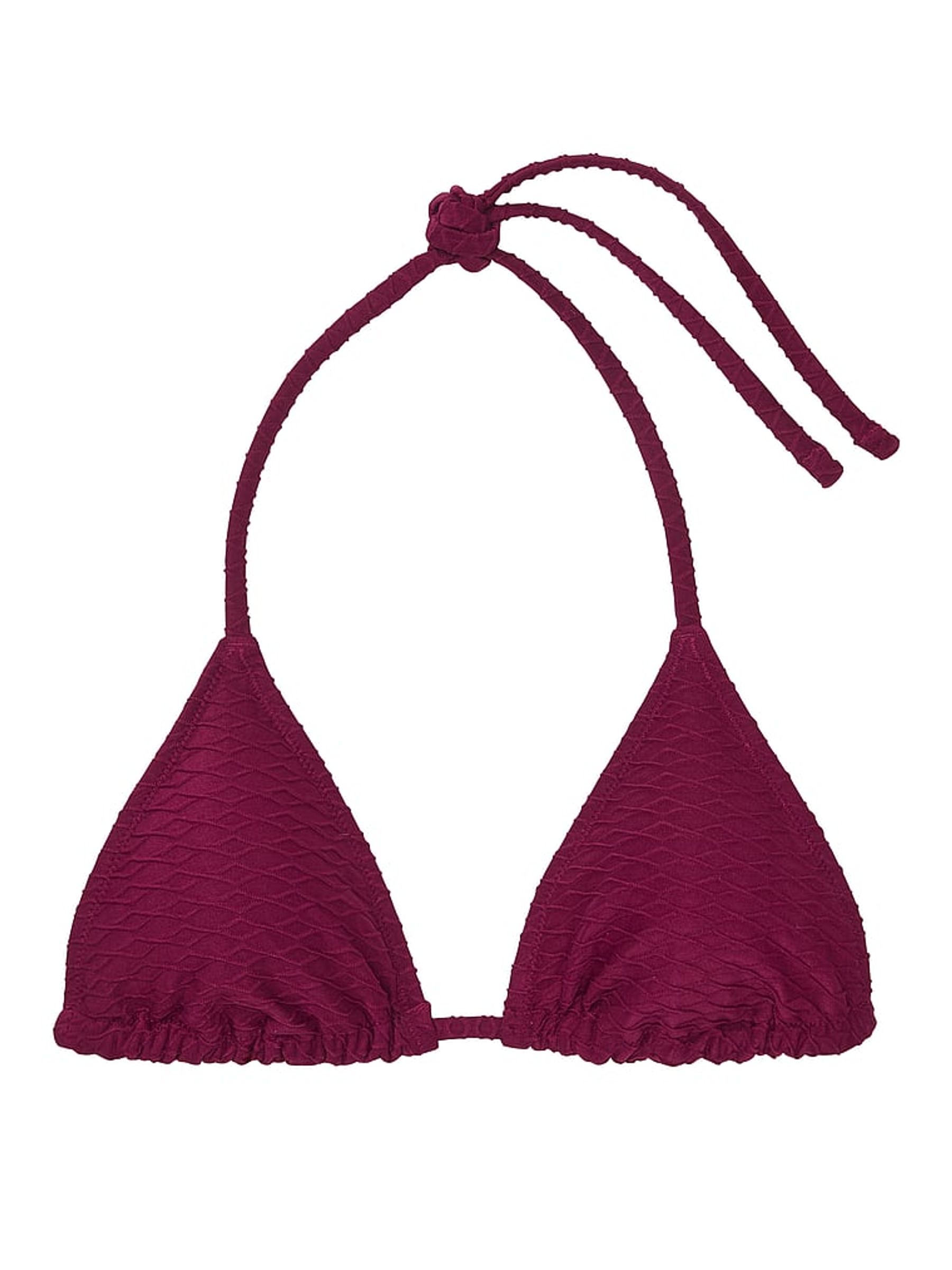Pink Rouge Fishnet Triangle Swim Bikini Top - Image 3 of 3