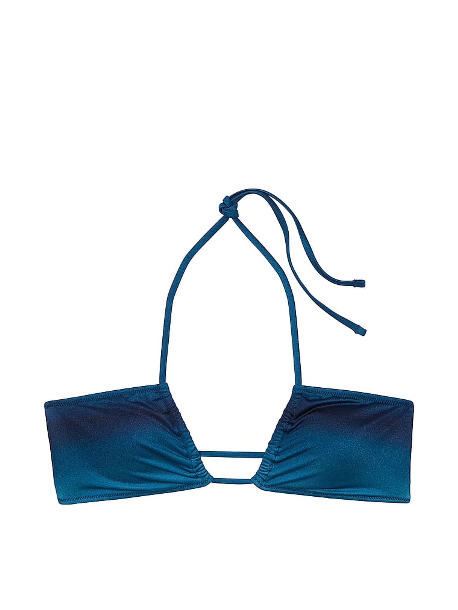 Blue Ombre Halter Swim Bikini Top - Image 3 of 3