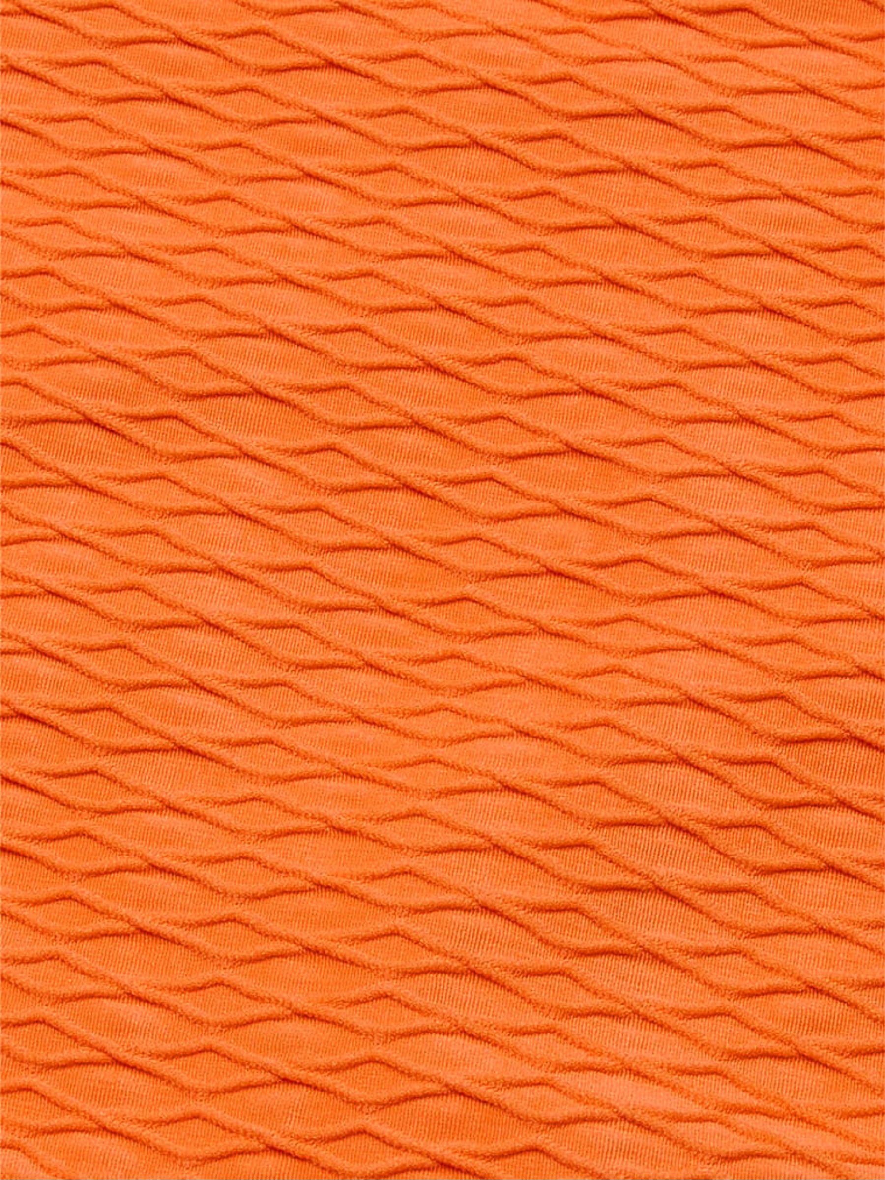 Sunset Orange Fishnet Strapless Swim Bikini Top - Image 4 of 4